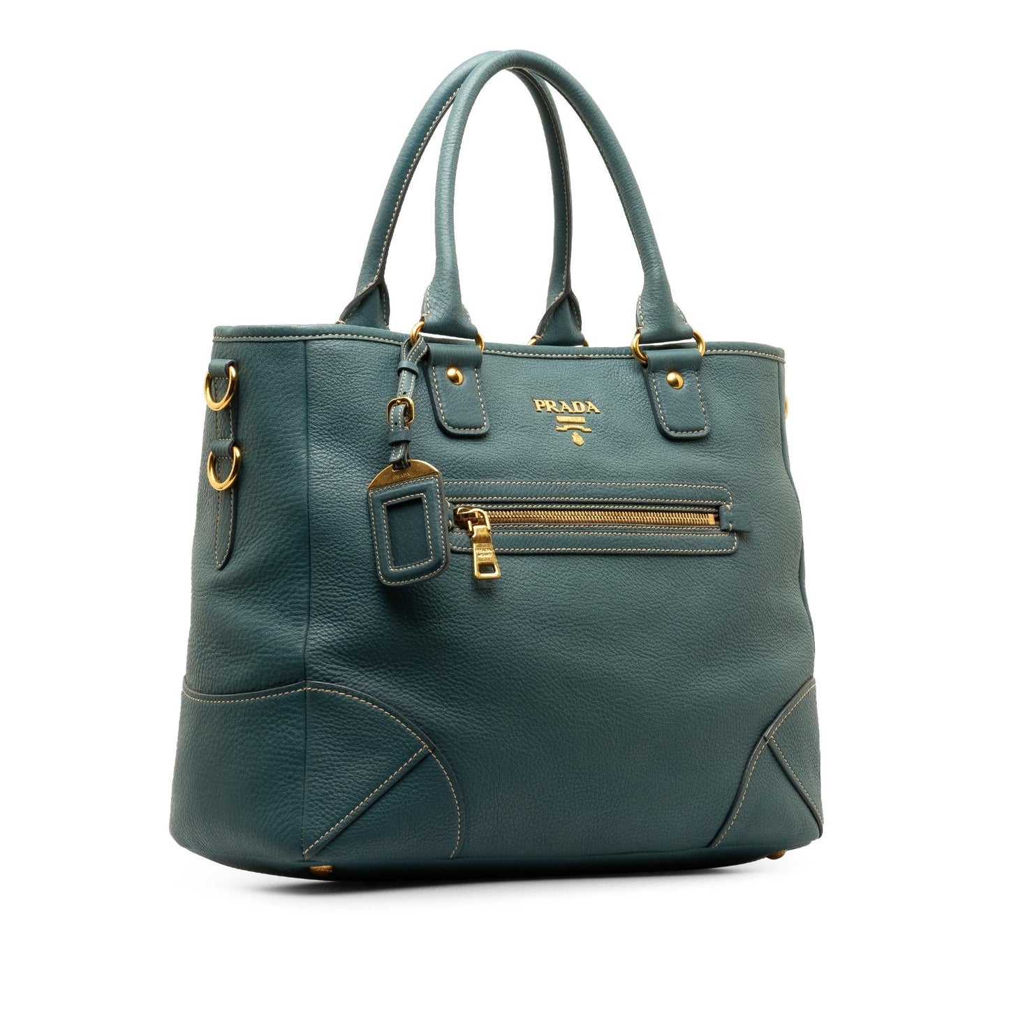 Prada Vitello Daino Satchel (SHG-3DfeGJ)