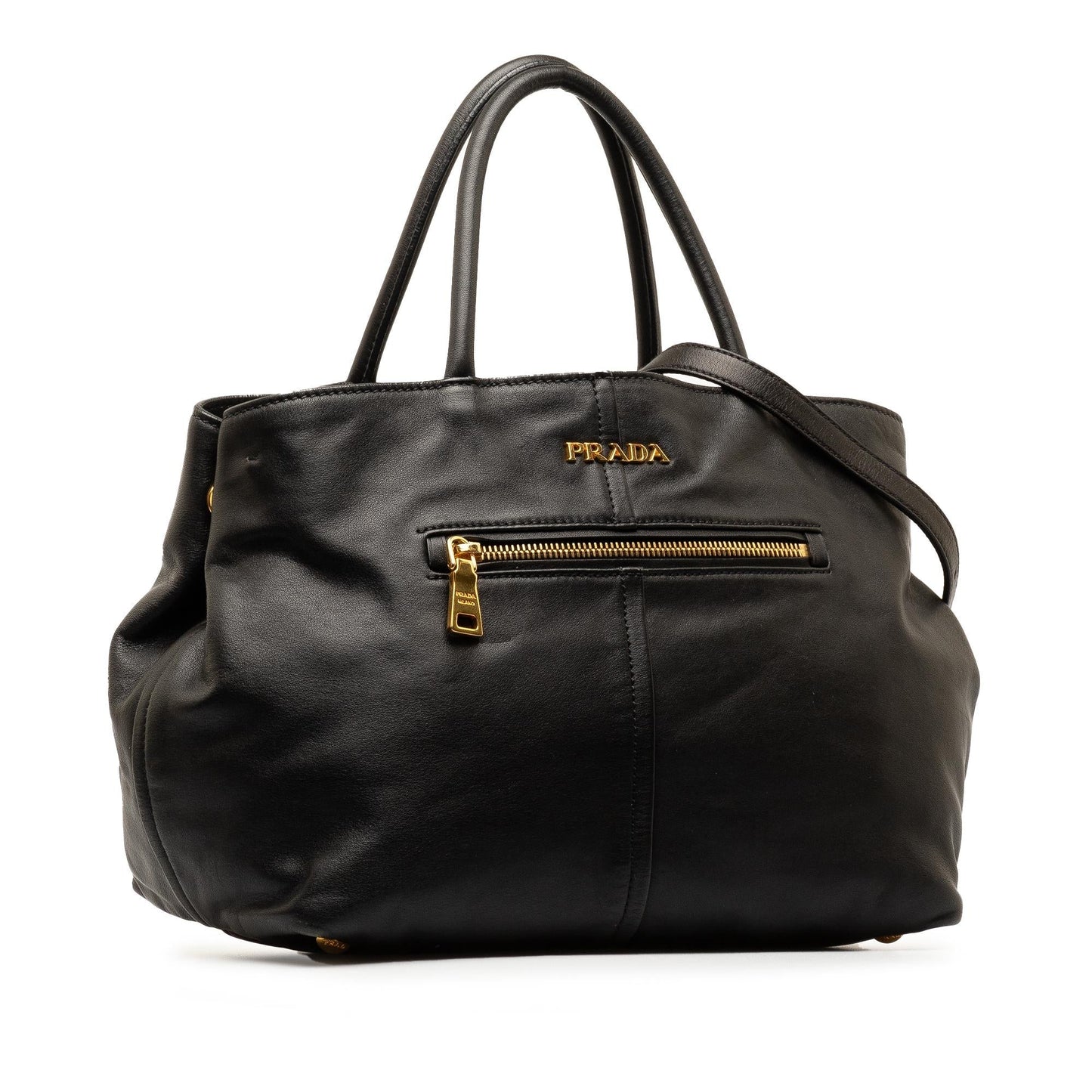 Prada Vitello Daino Satchel (SHG-fe7ASx)