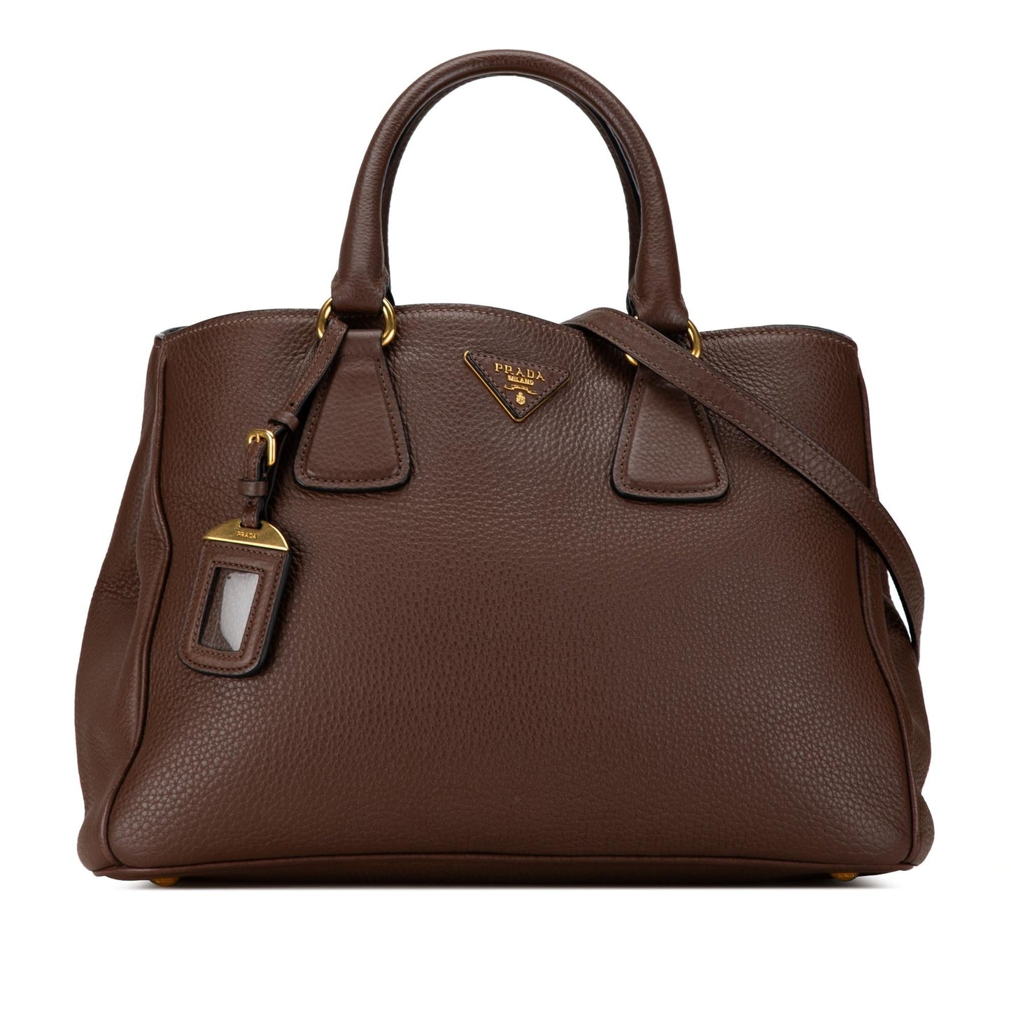 Prada Vitello Daino Satchel (SHG-khEUny)