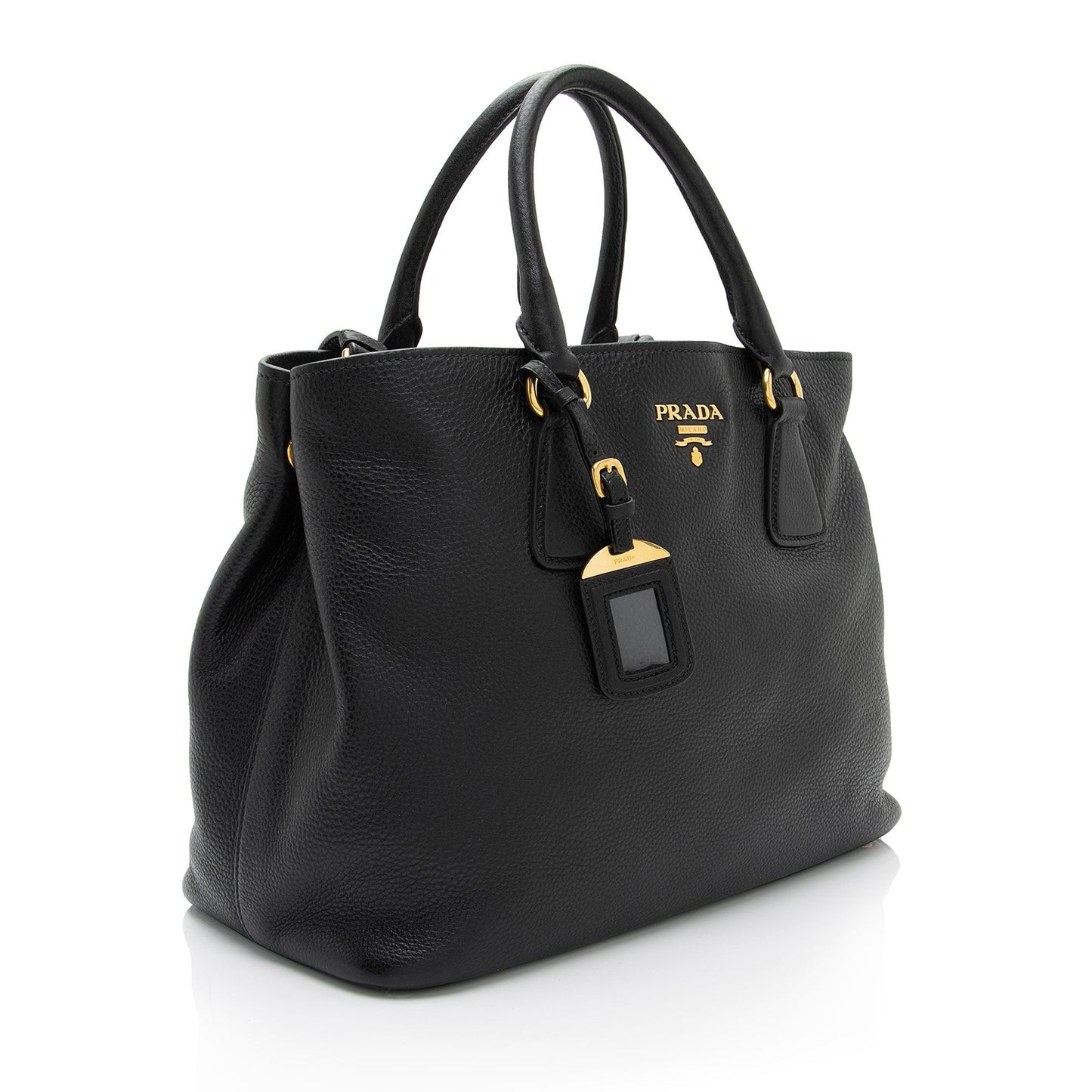 Prada Vitello Daino Shopping Tote (SHF-rtAZE9)