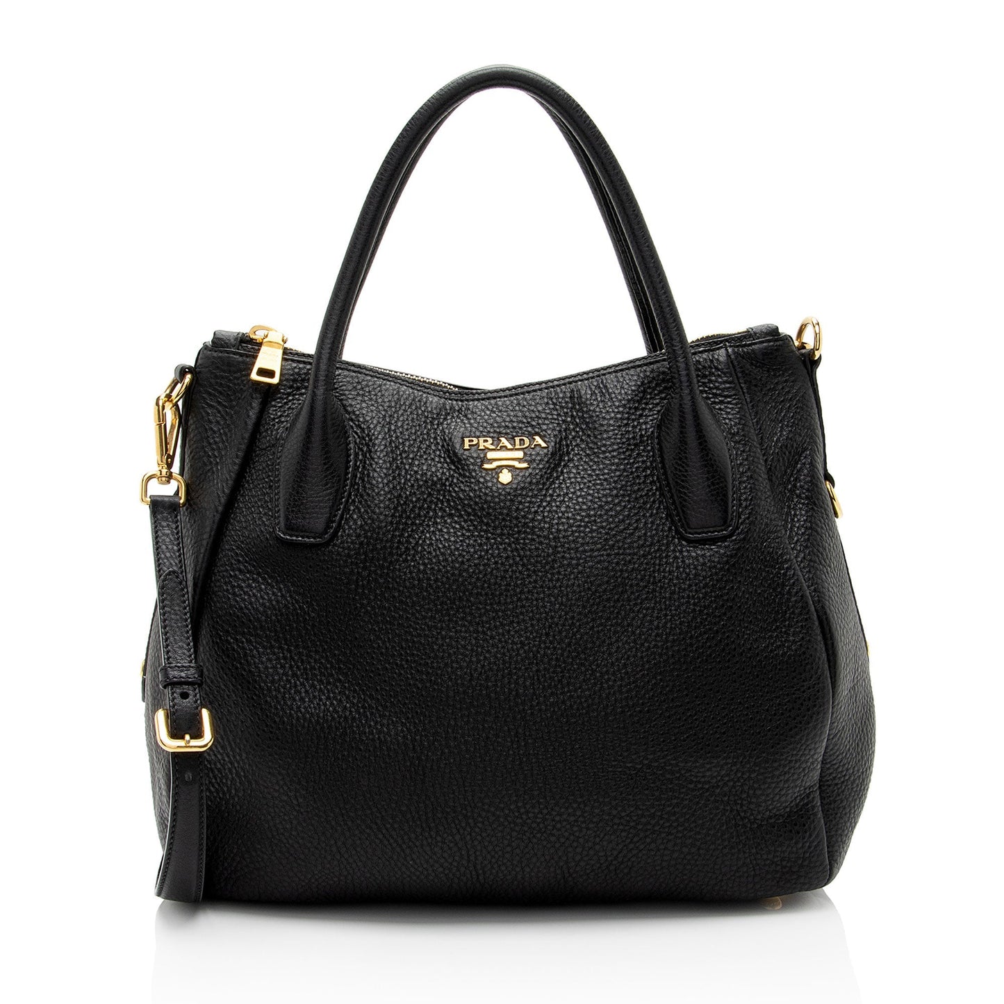 Prada Vitello Daino Shopping Tote (SHF-vYoFUv)