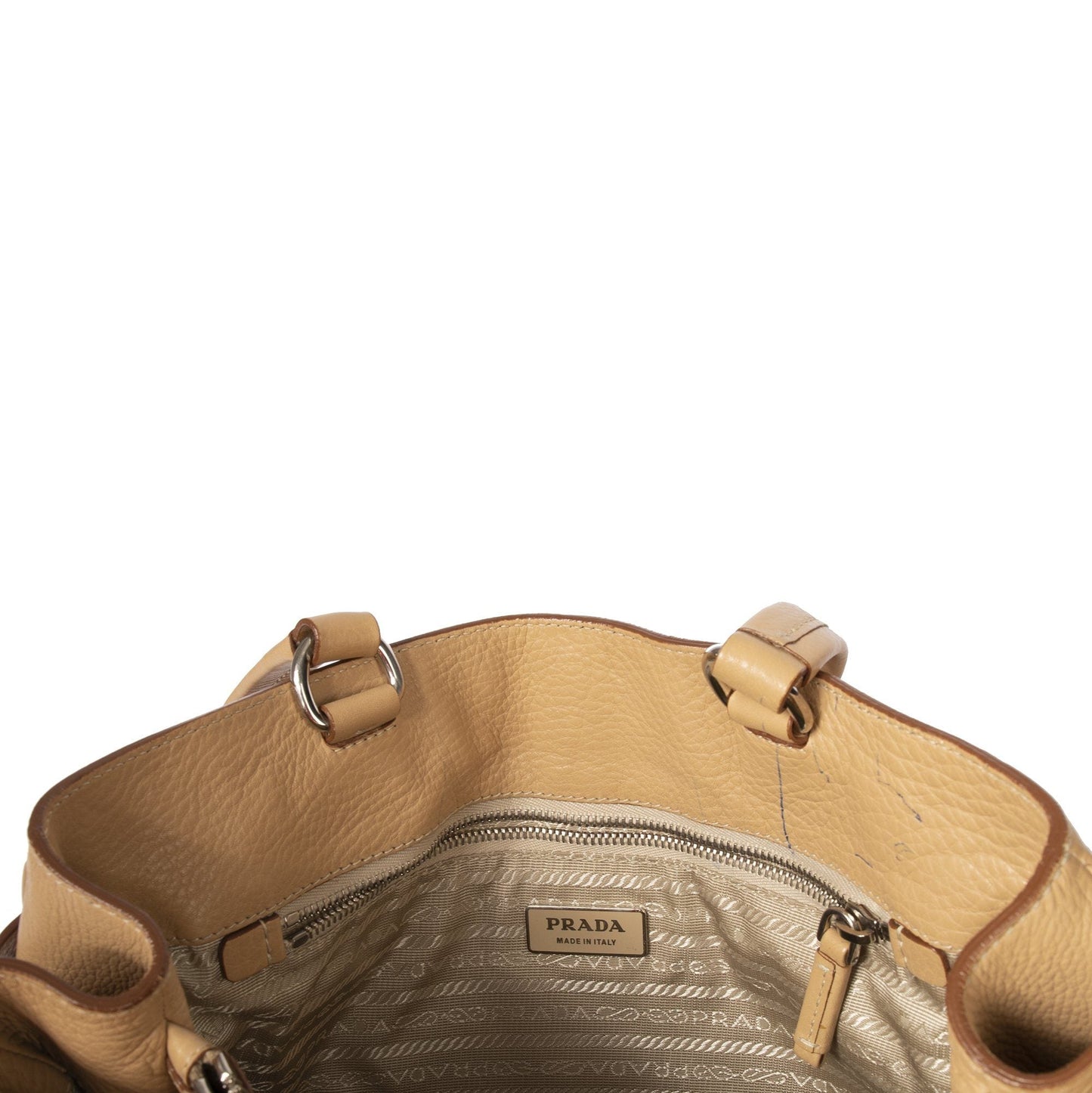 Prada Vitello Daino Side Pocket Tote
