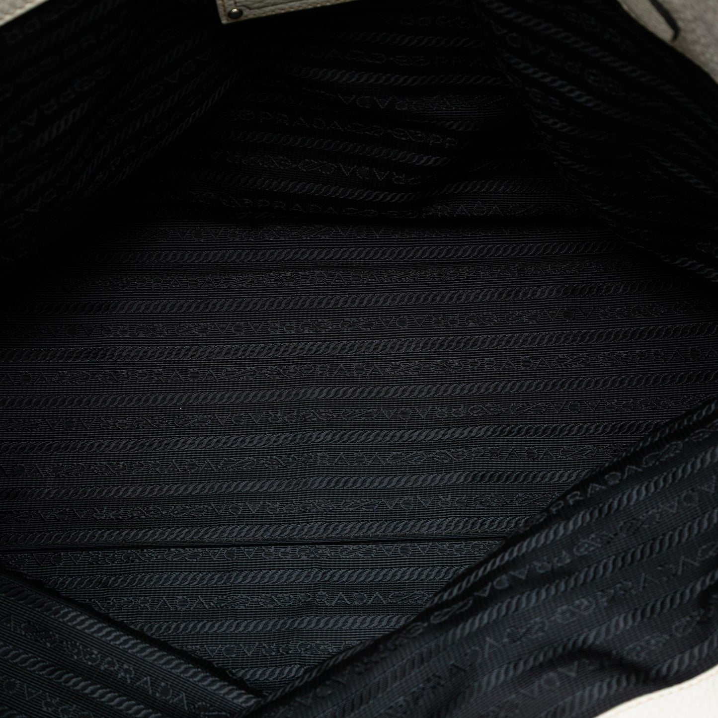 Prada Vitello Daino Side Zip Tote