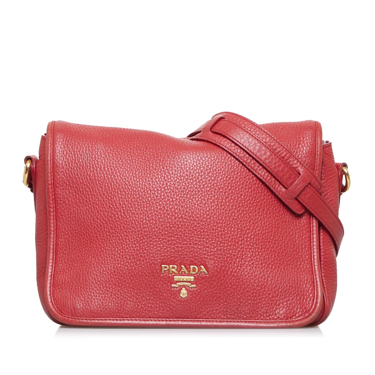 Prada Vitello Daino Small Flap Crossbody Bag (SHG-fcww1Y)