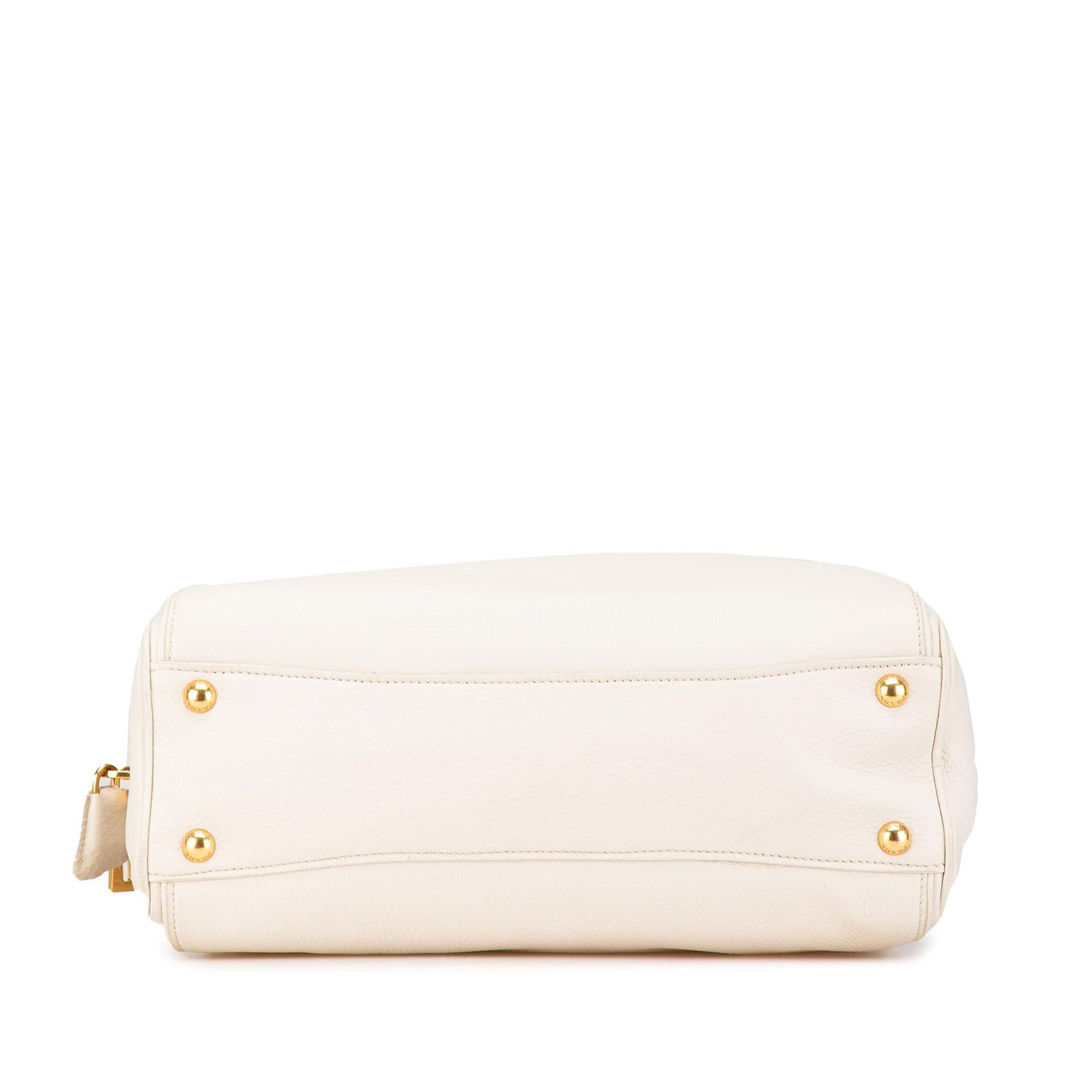 Prada Vitello Daino Zip Top Convertible Tote