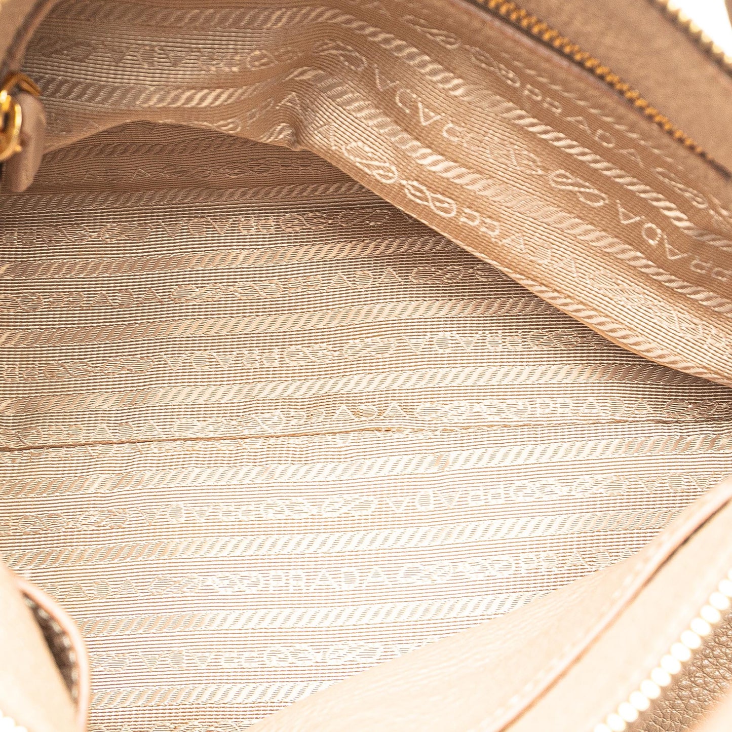 Prada Vitello Daino Zip Top Satchel