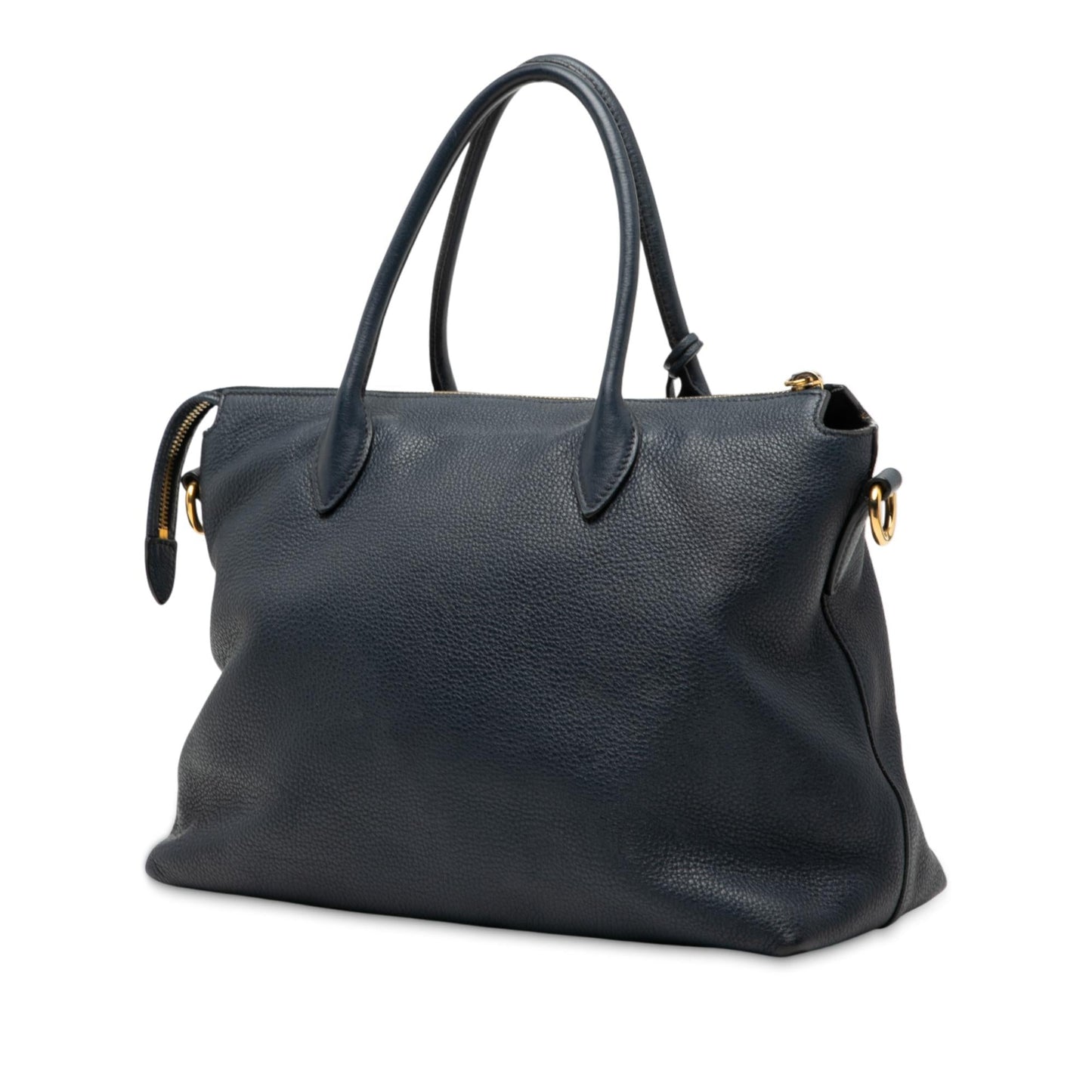 Prada Vitello Daino Zip Top Satchel