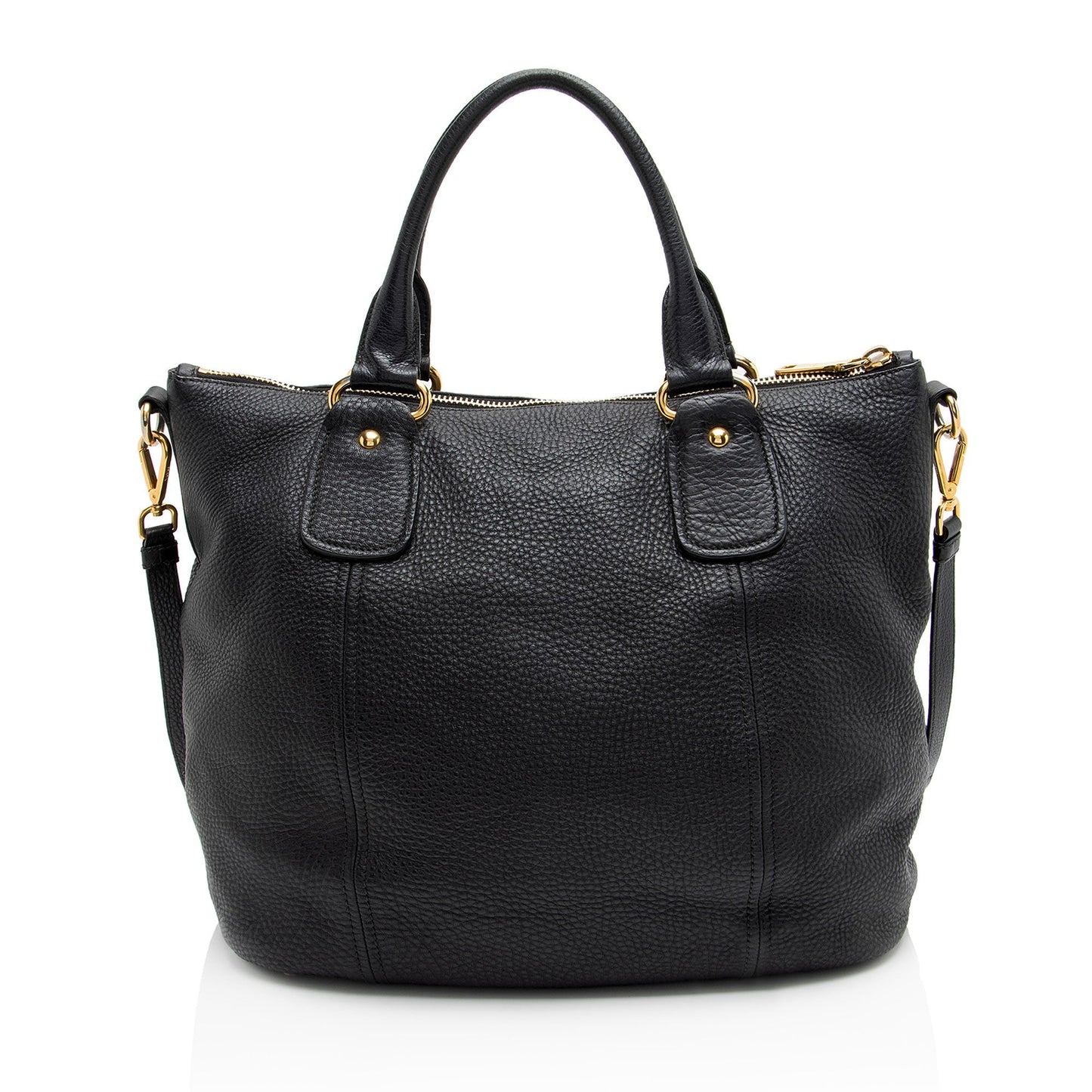 Prada Vitello Daino Zip Top Tote