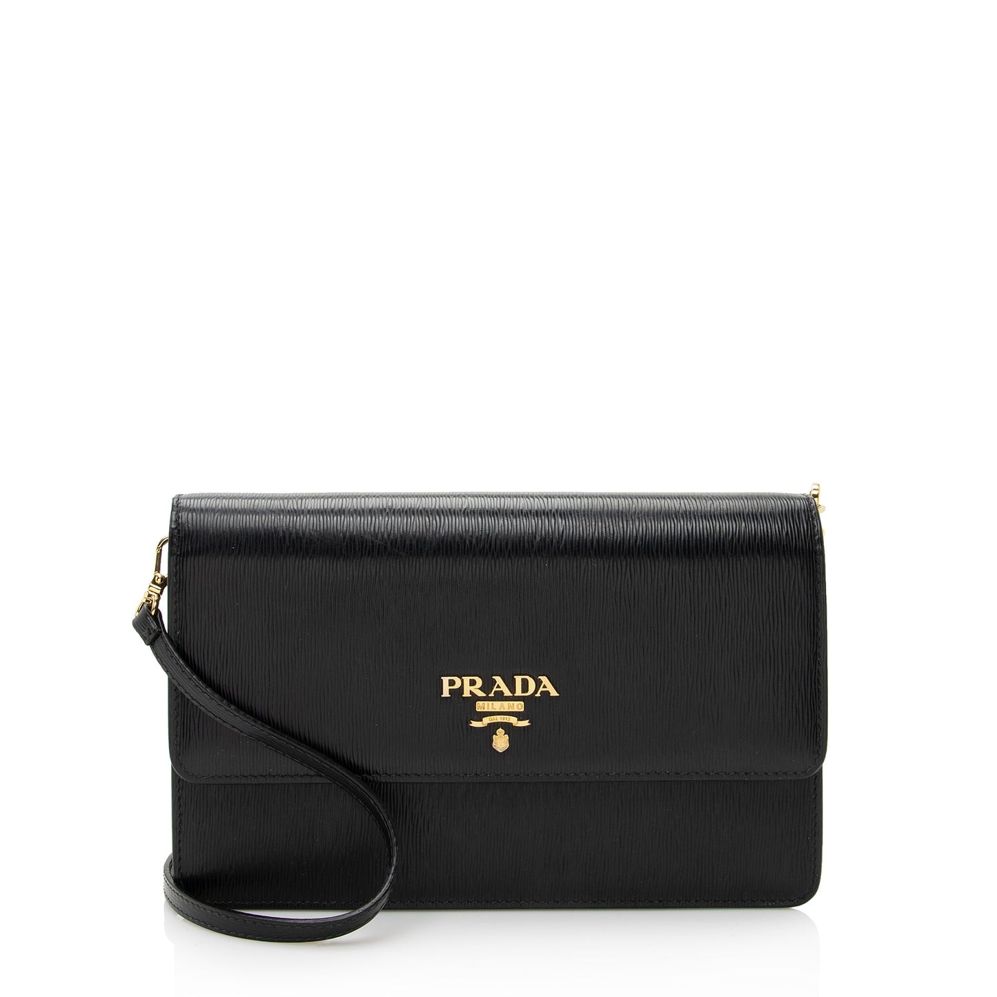 Prada Vitello Move Mini Wallet on Chain (SHF-22579)