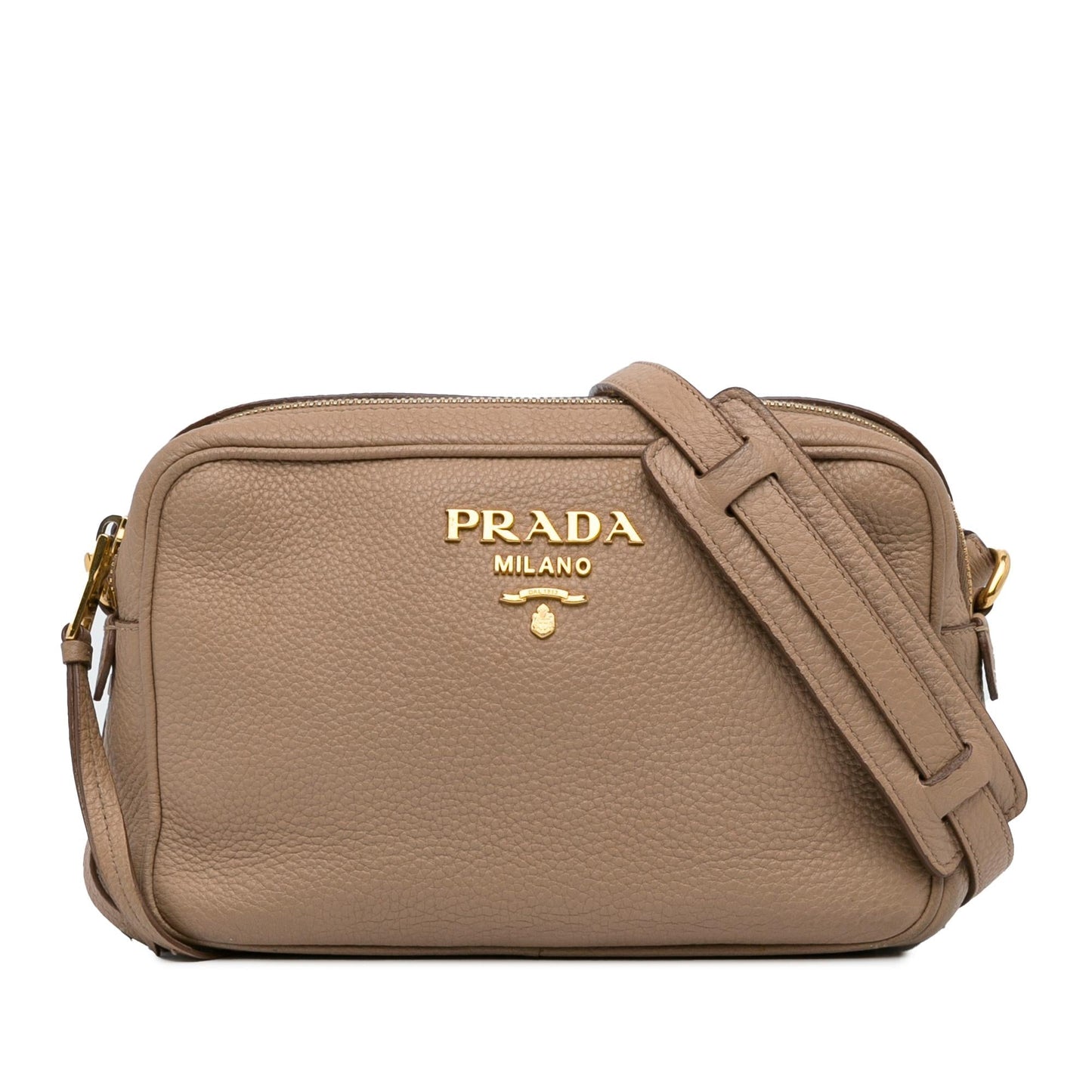 Prada Vitello Phenix Double Zip (SHG-jaXNEZ)