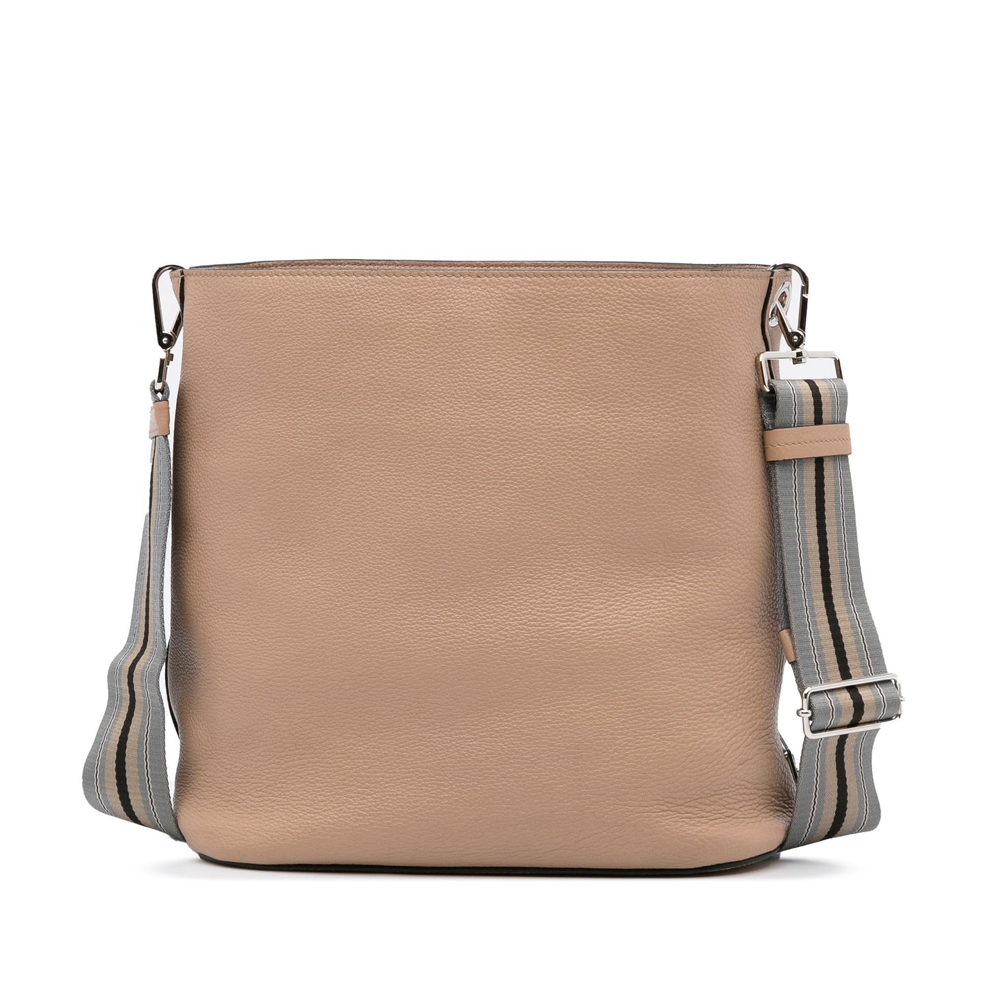 Prada Vitello Phenix Logo Bucket Bag (SHG-19RlVo)