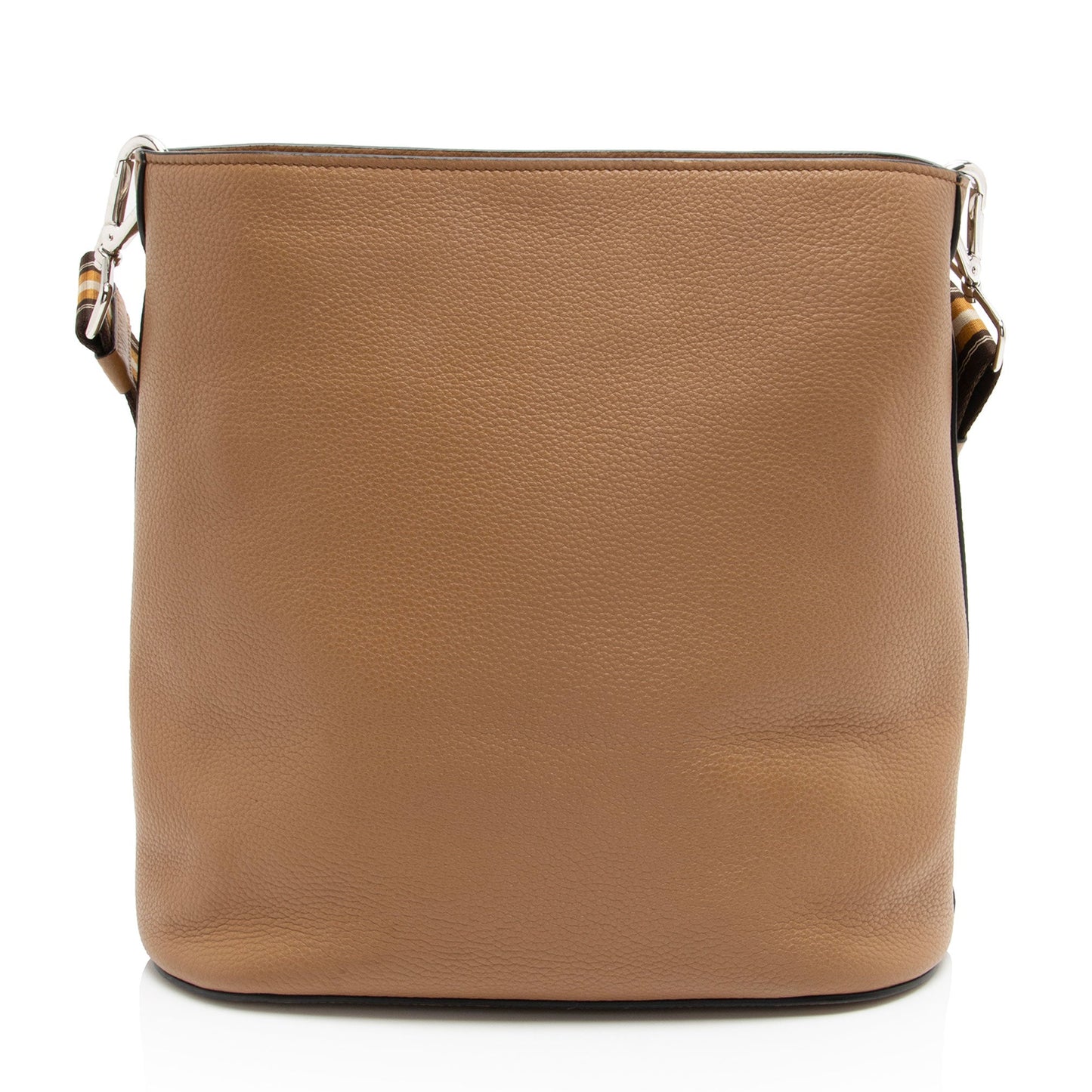 Prada Vitello Phenix Logo Bucket Bag (SHF-PgqAnW)