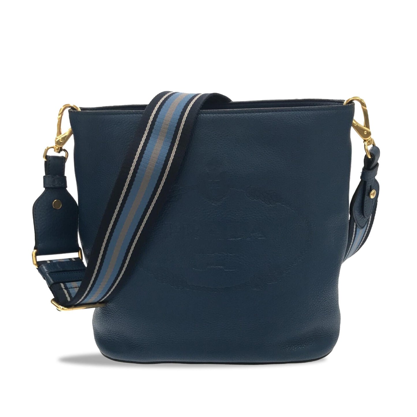 Prada Vitello Phenix Logo Crossbody Bag (SHG-sscjbO)