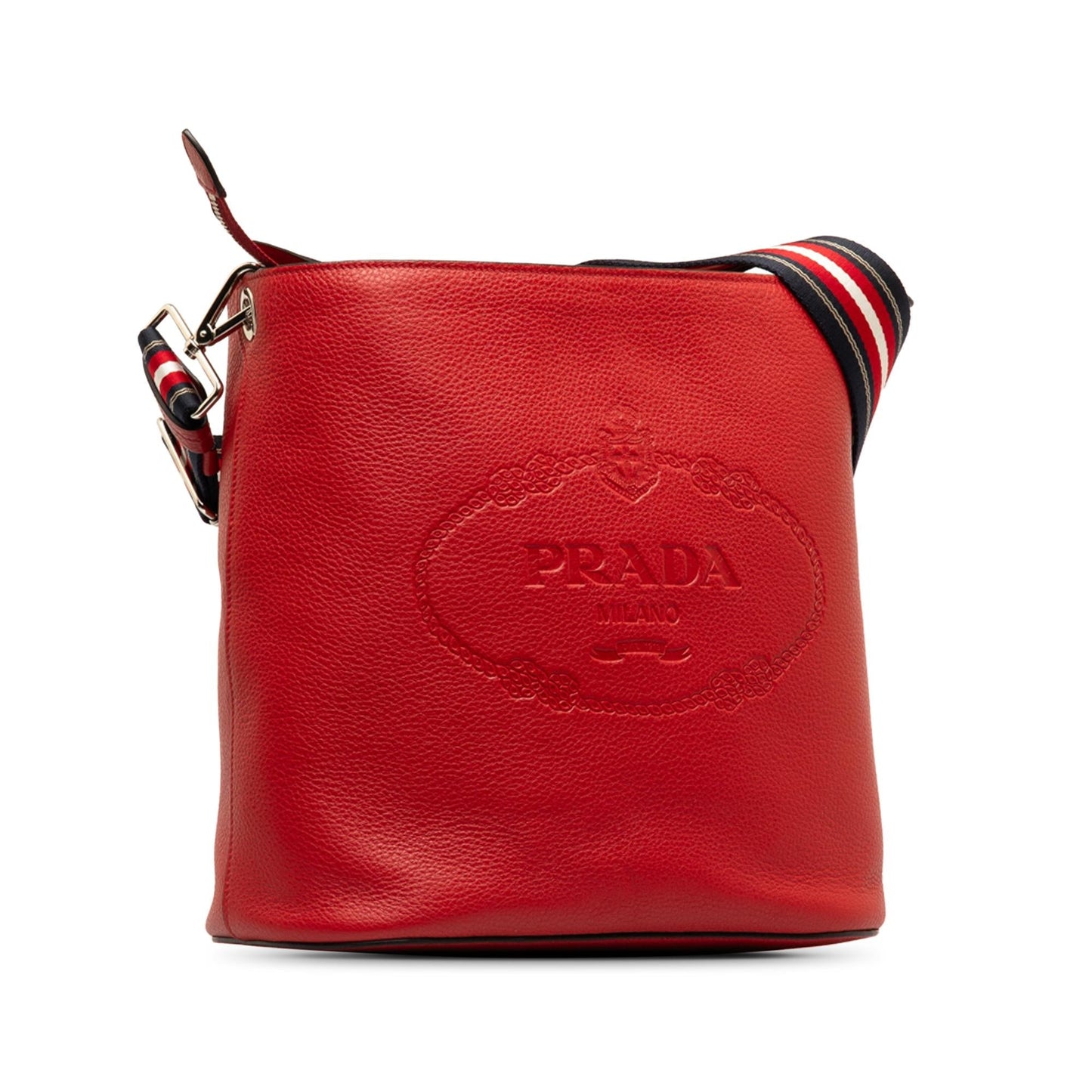 Prada Vitello Phenix Logo Crossbody Bag (SHG-hDrUHO)