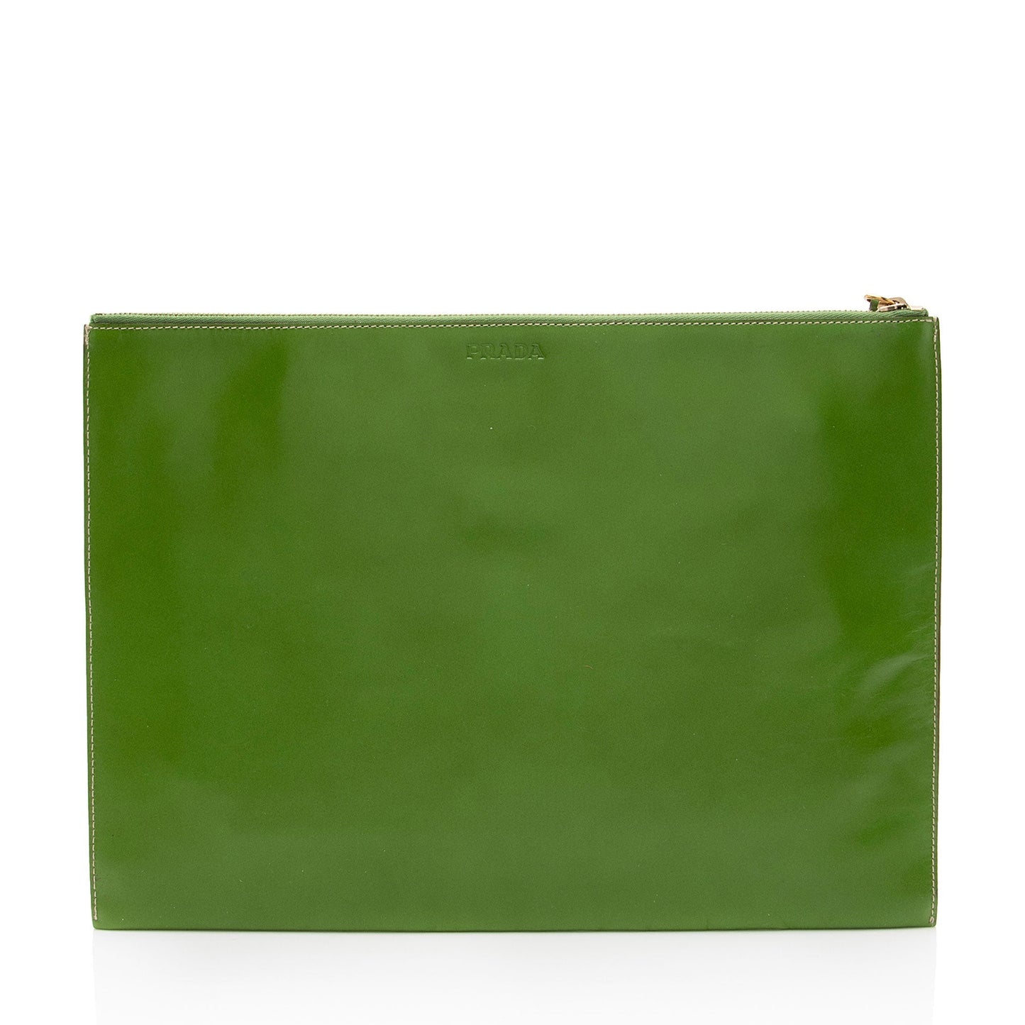 Prada Vitello Pocket Zip Pouch (SHF-roWUm3)