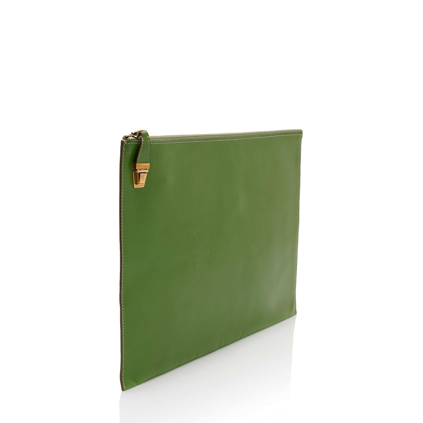 Prada Vitello Pocket Zip Pouch (SHF-roWUm3)