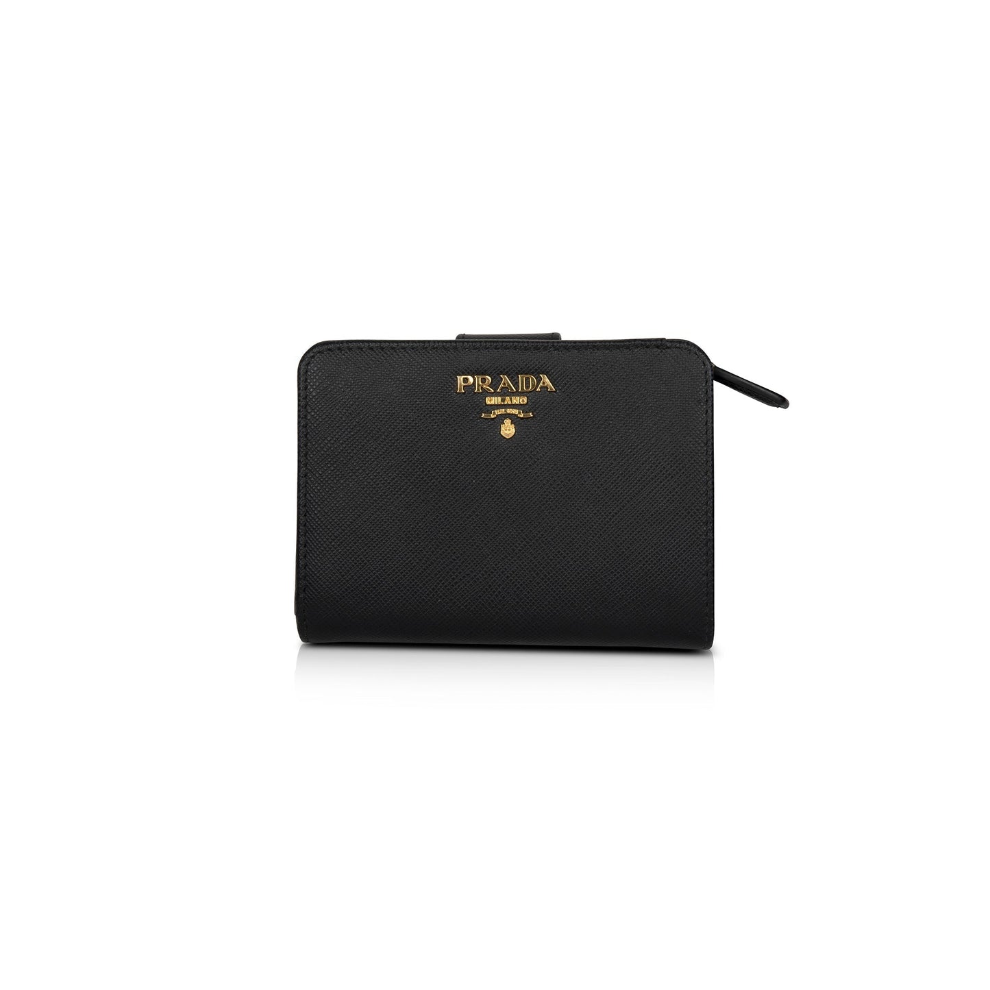 Prada Vitello Saffiano French Purse Wallet