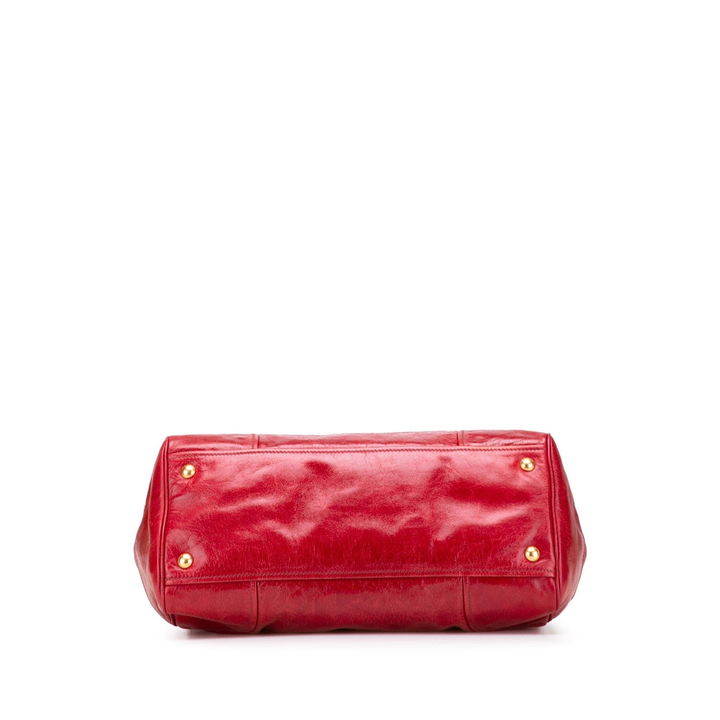 Prada Vitello Shine Bauletto Satchel