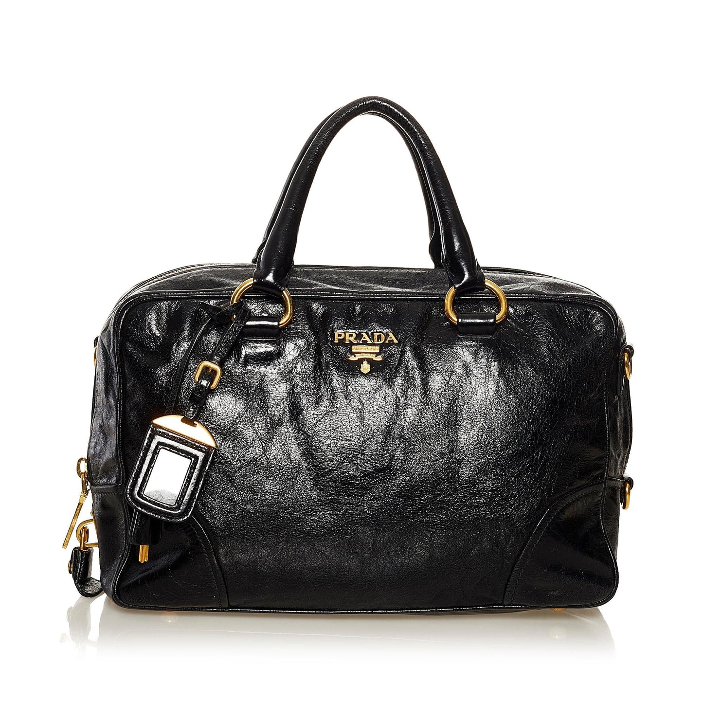 Prada Vitello Shine Satchel (SHG-35110)