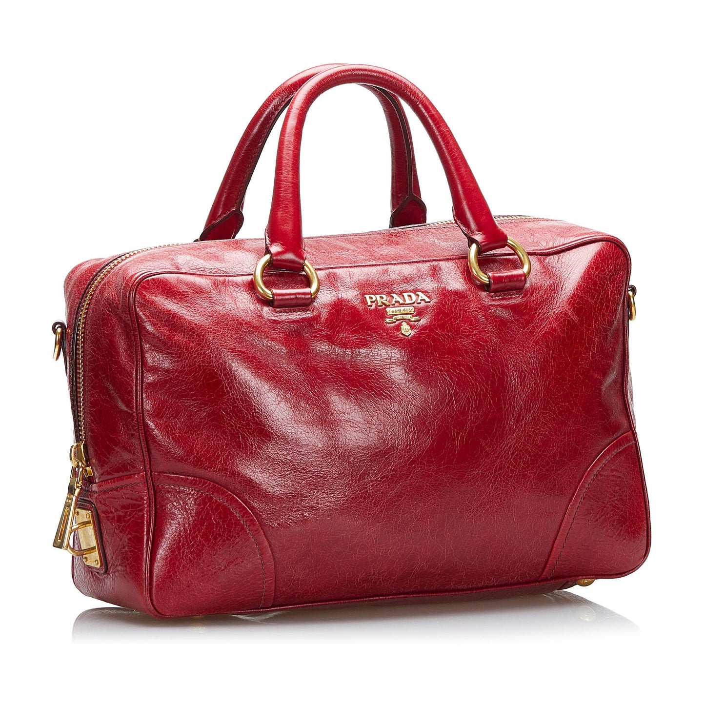 Prada Vitello Shine Satchel (SHG-ivhzIg)