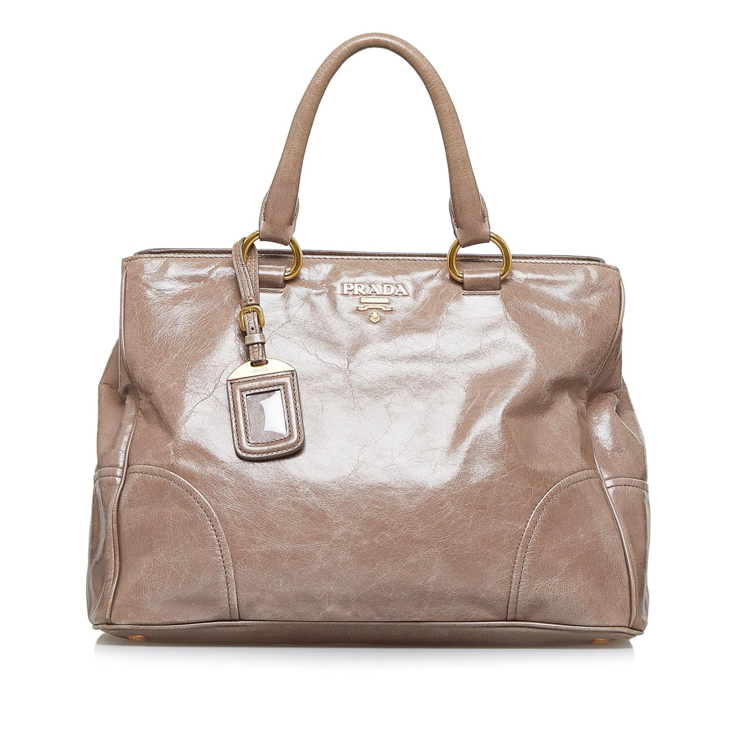 Prada Vitello Shine Satchel (SHG-hka8Pq)
