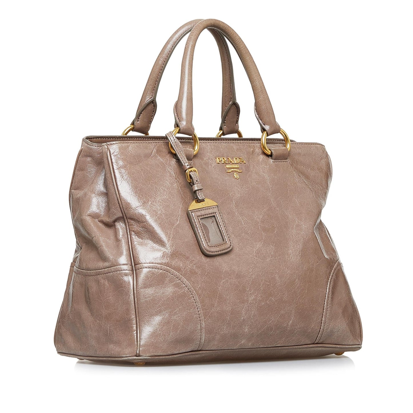 Prada Vitello Shine Satchel (SHG-hka8Pq)