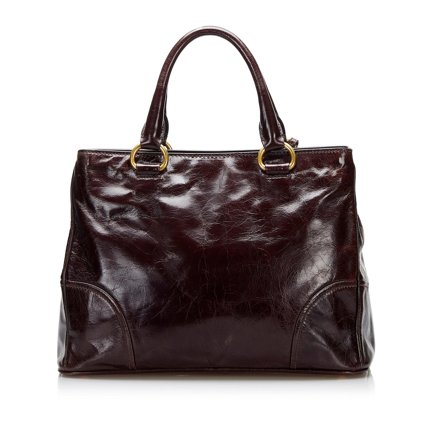 Prada Vitello Shine Satchel (SHG-Od4LEQ)