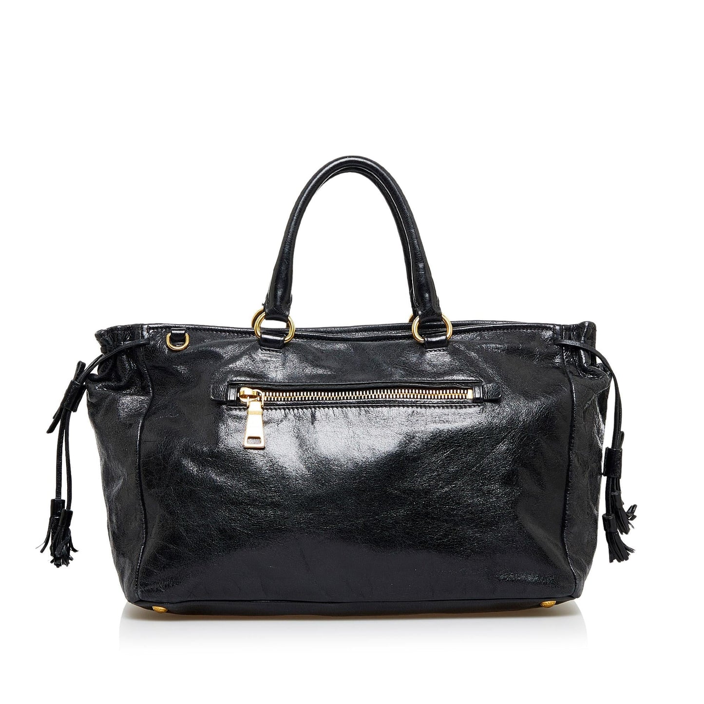 Prada Vitello Shine Satchel (SHG-vDIW3E)