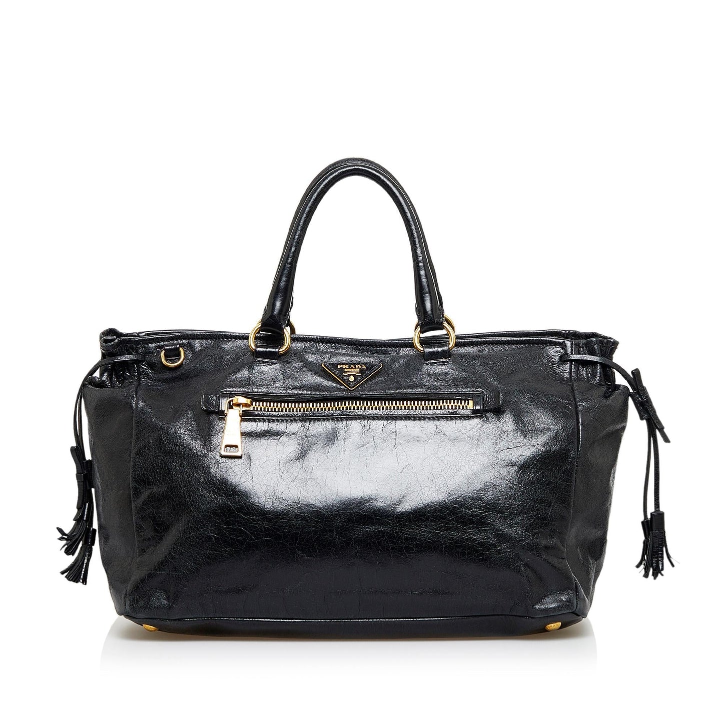 Prada Vitello Shine Satchel (SHG-vDIW3E)