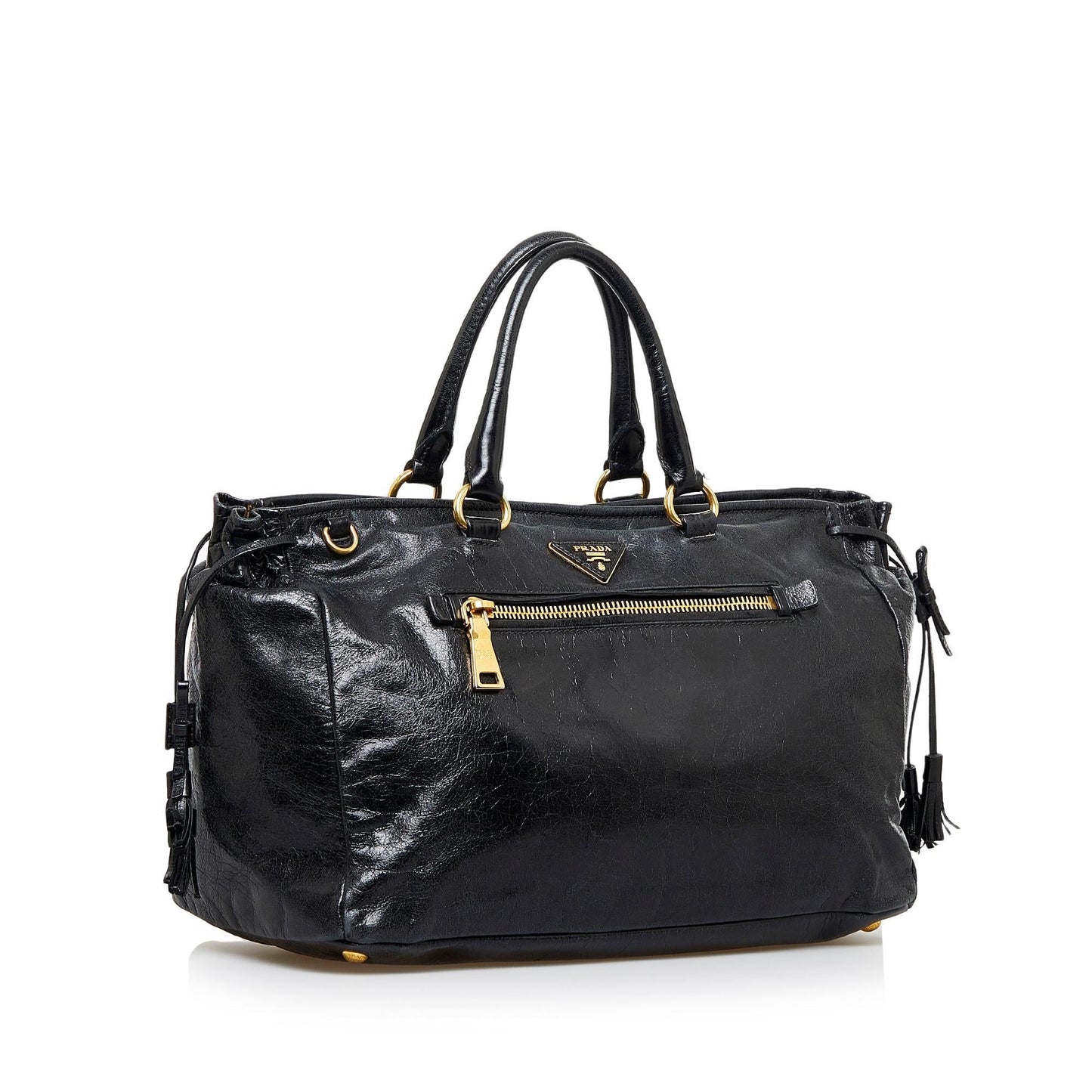 Prada Vitello Shine Satchel (SHG-vDIW3E)