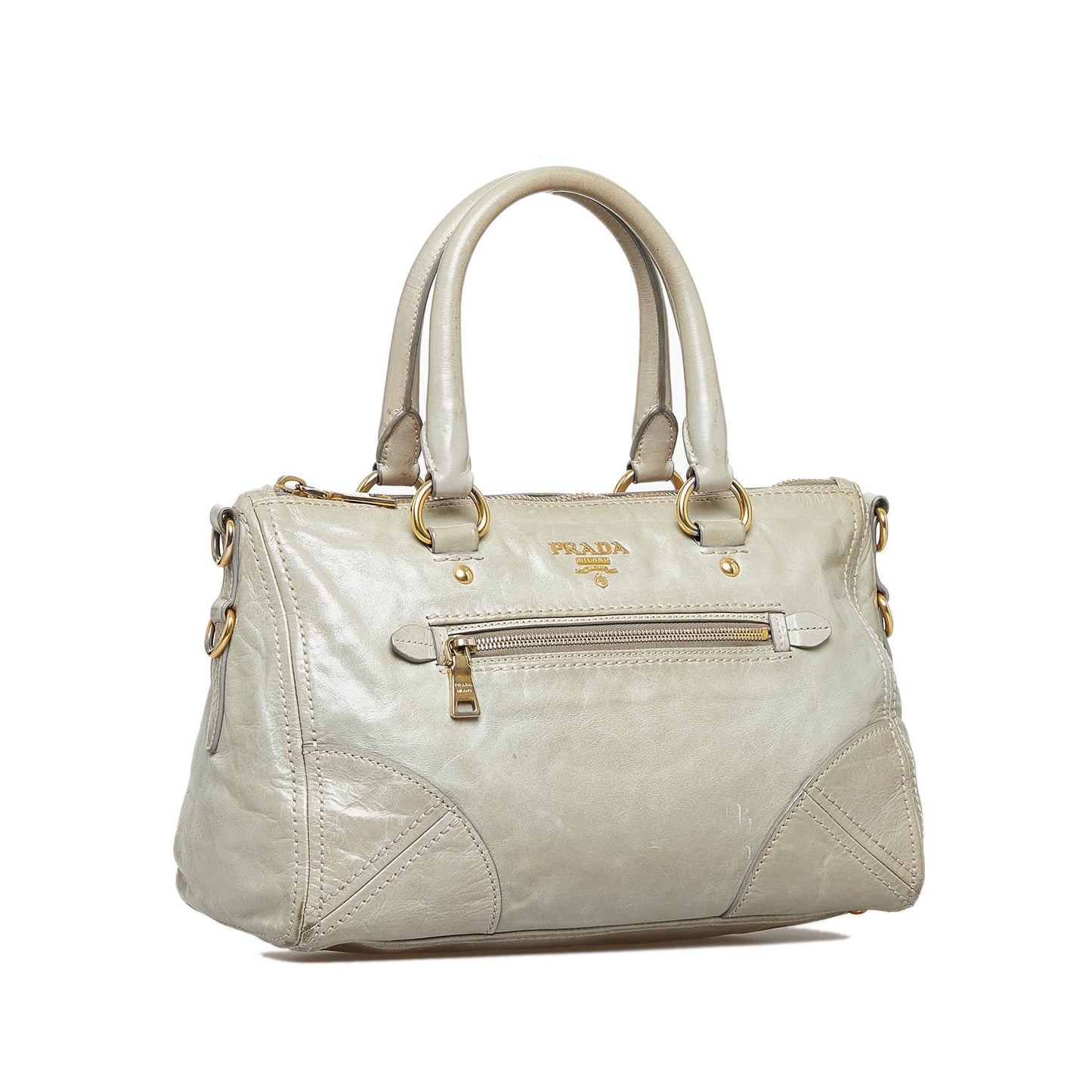Prada Vitello Shine Satchel (SHG-lWgBhT)
