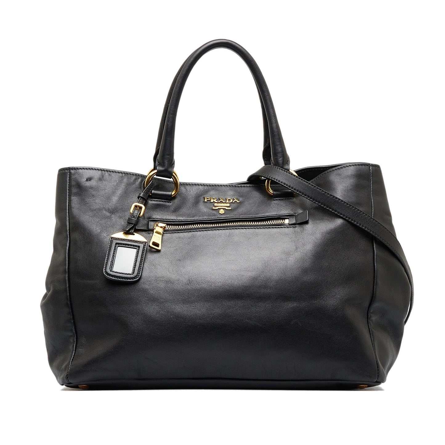 Prada Vitello Shine Satchel (SHG-zMORDS)