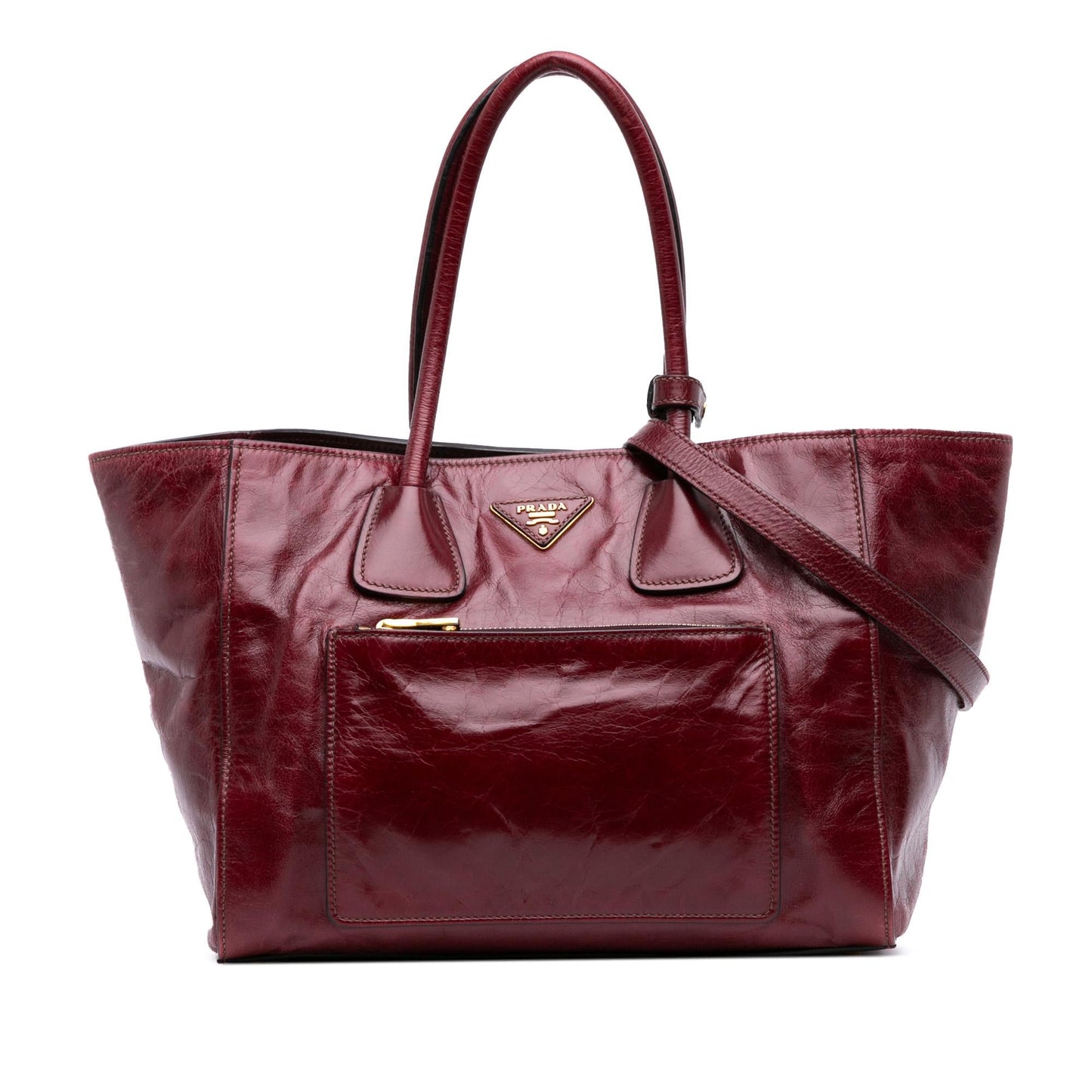 Prada Vitello Shine Shopping Tote