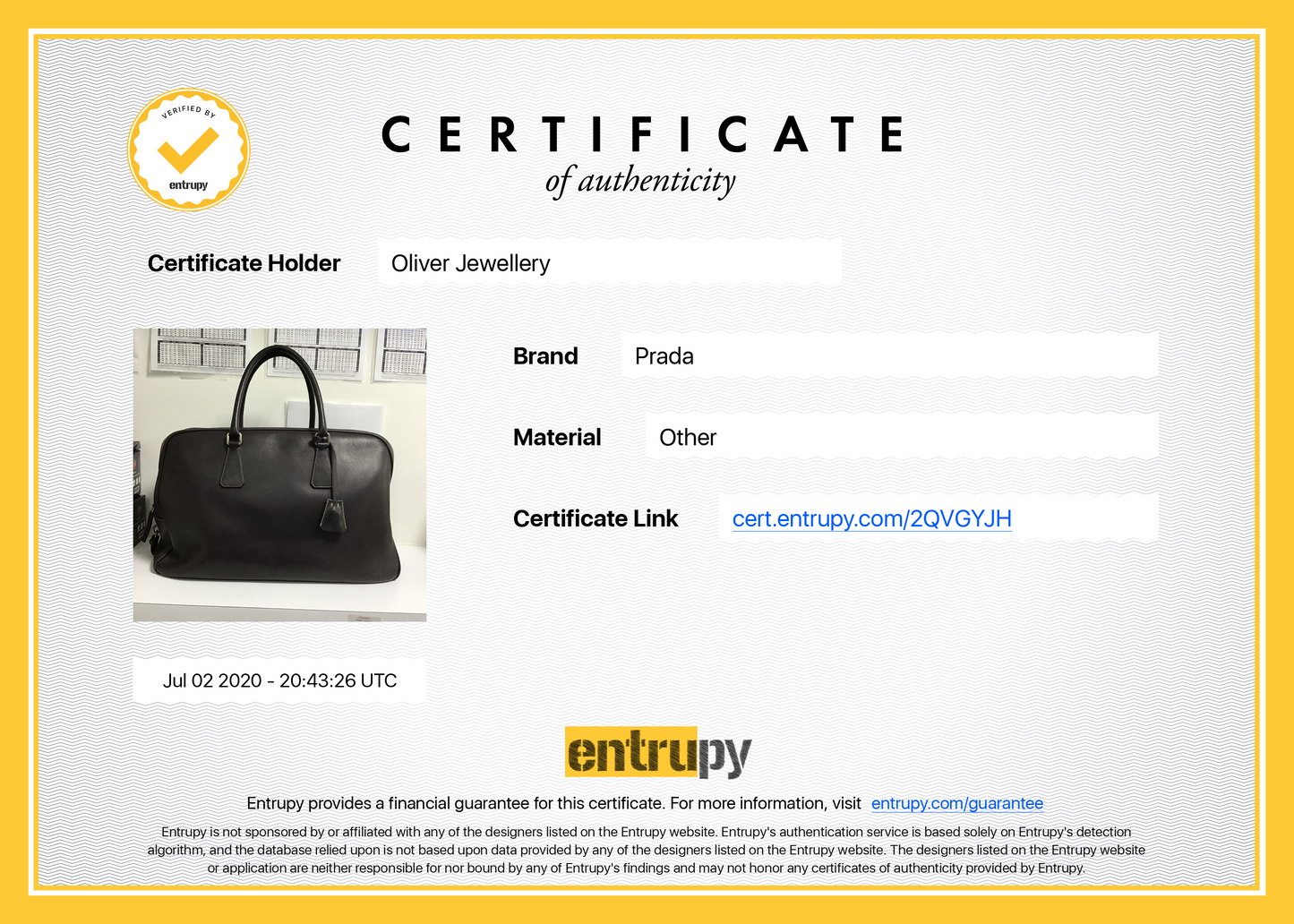 Prada Vitello Travel Large Briefcase