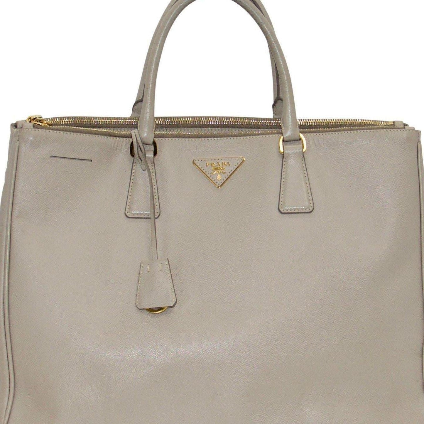 Prada XL Saffiano Lux Double Zip Tote