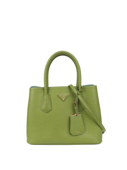 Prada Green Medium Double Bag