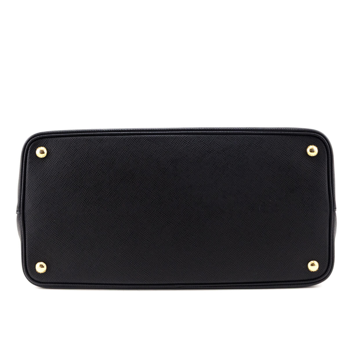 Prada Nero Fuoco Saffiano Cuir Medium Double Bag
