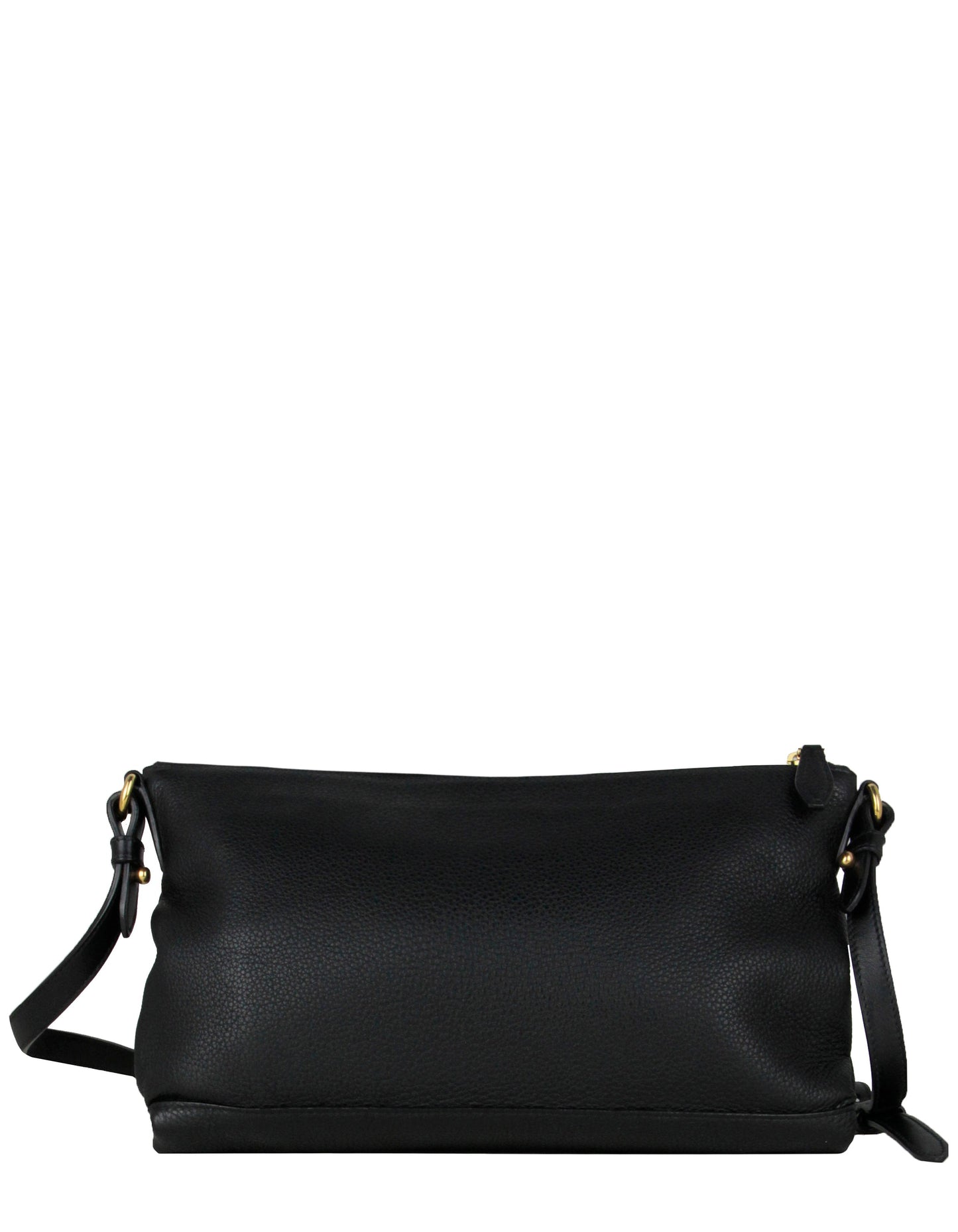 Prada Black Vitello Daino Leather Crossbody Bag