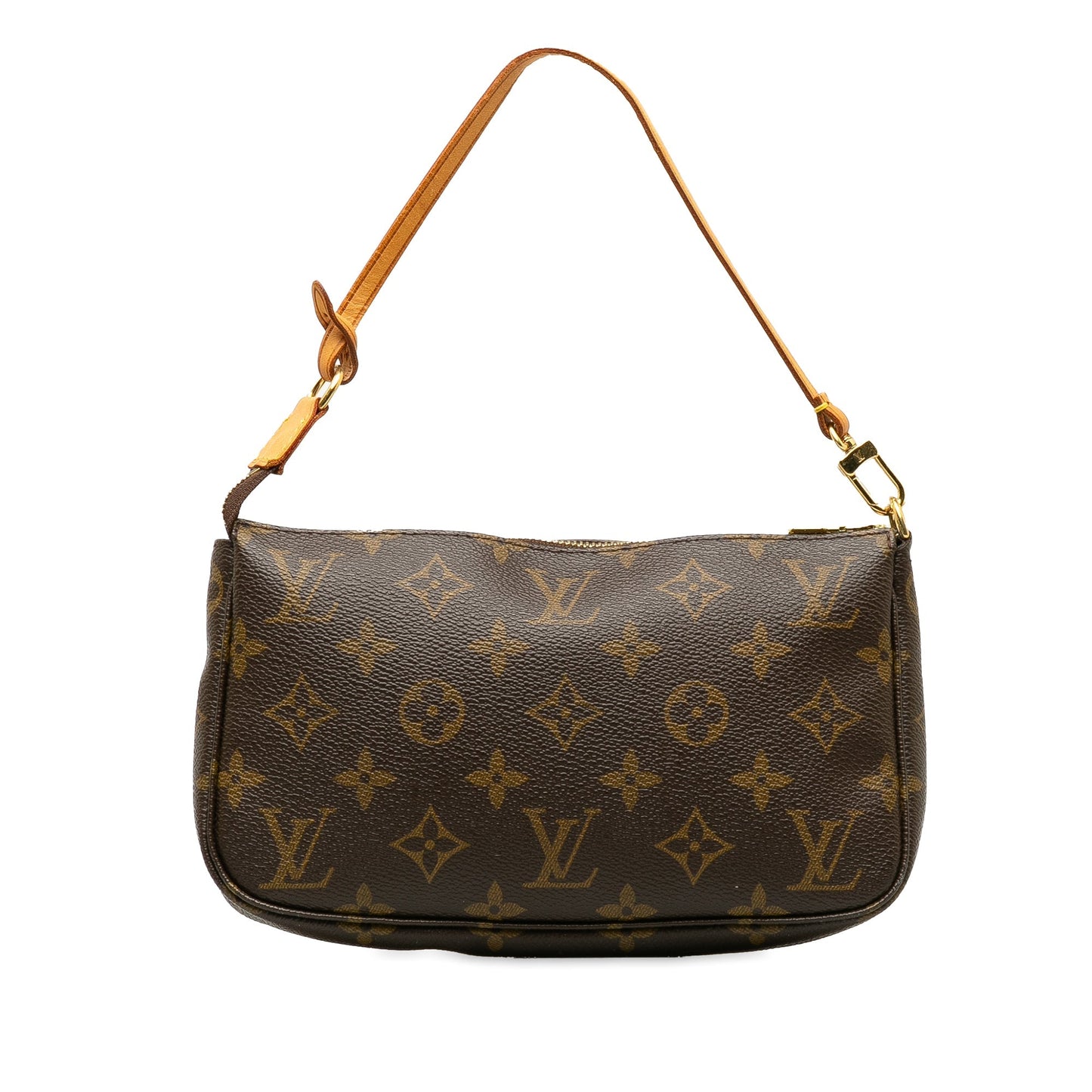LOUIS VUITTON Monogram Pochette Accessoires Brown