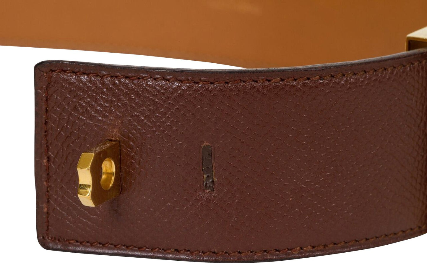 Hermes Brown Collier De Chien Belt