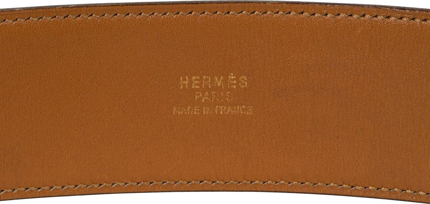 Hermes Brown Collier De Chien Belt