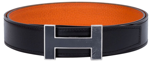 Hermes Black & Orange  H Belt