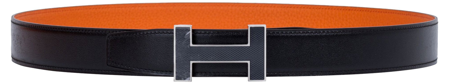 Hermes Black & Orange  H Belt