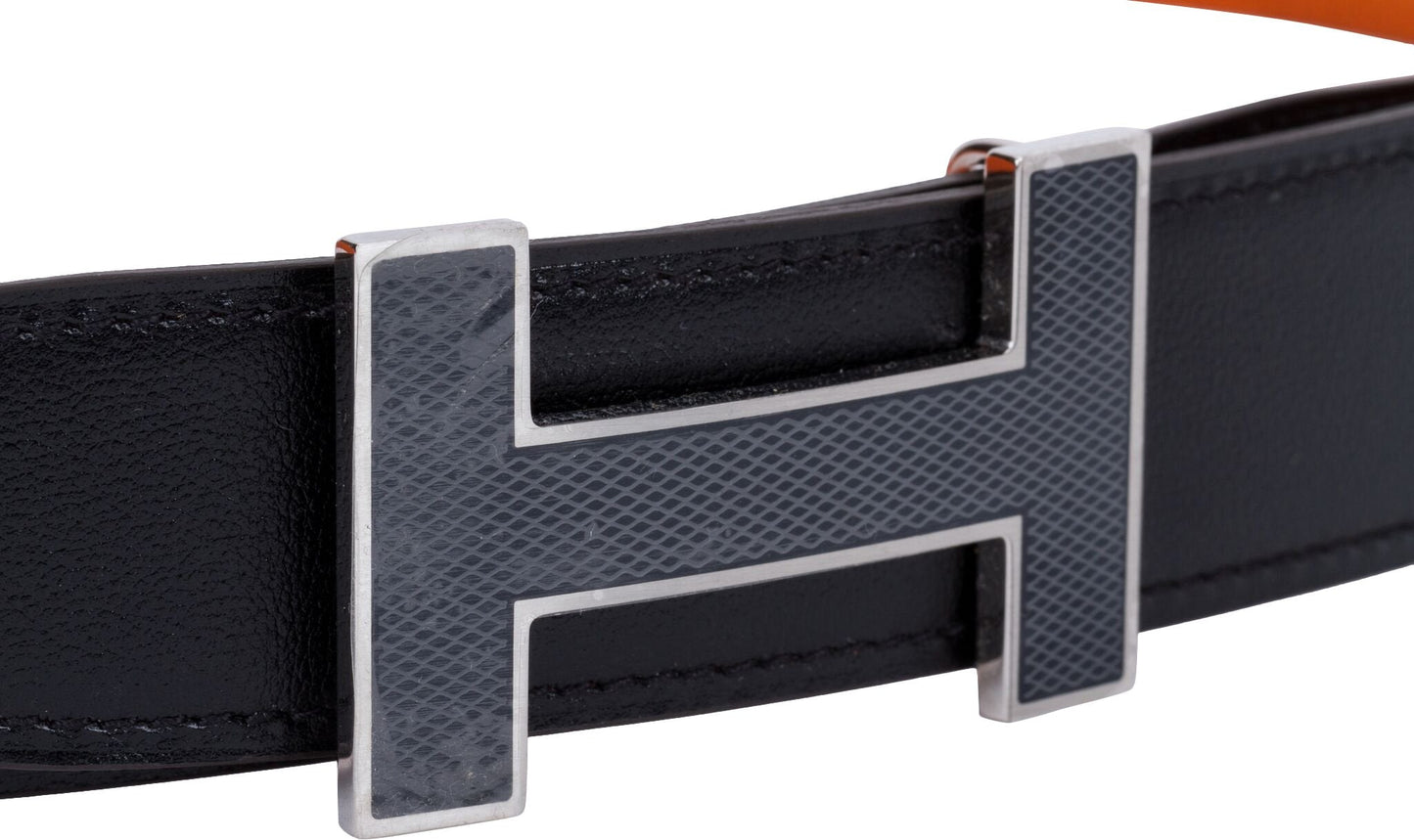 Hermes Black & Orange  H Belt