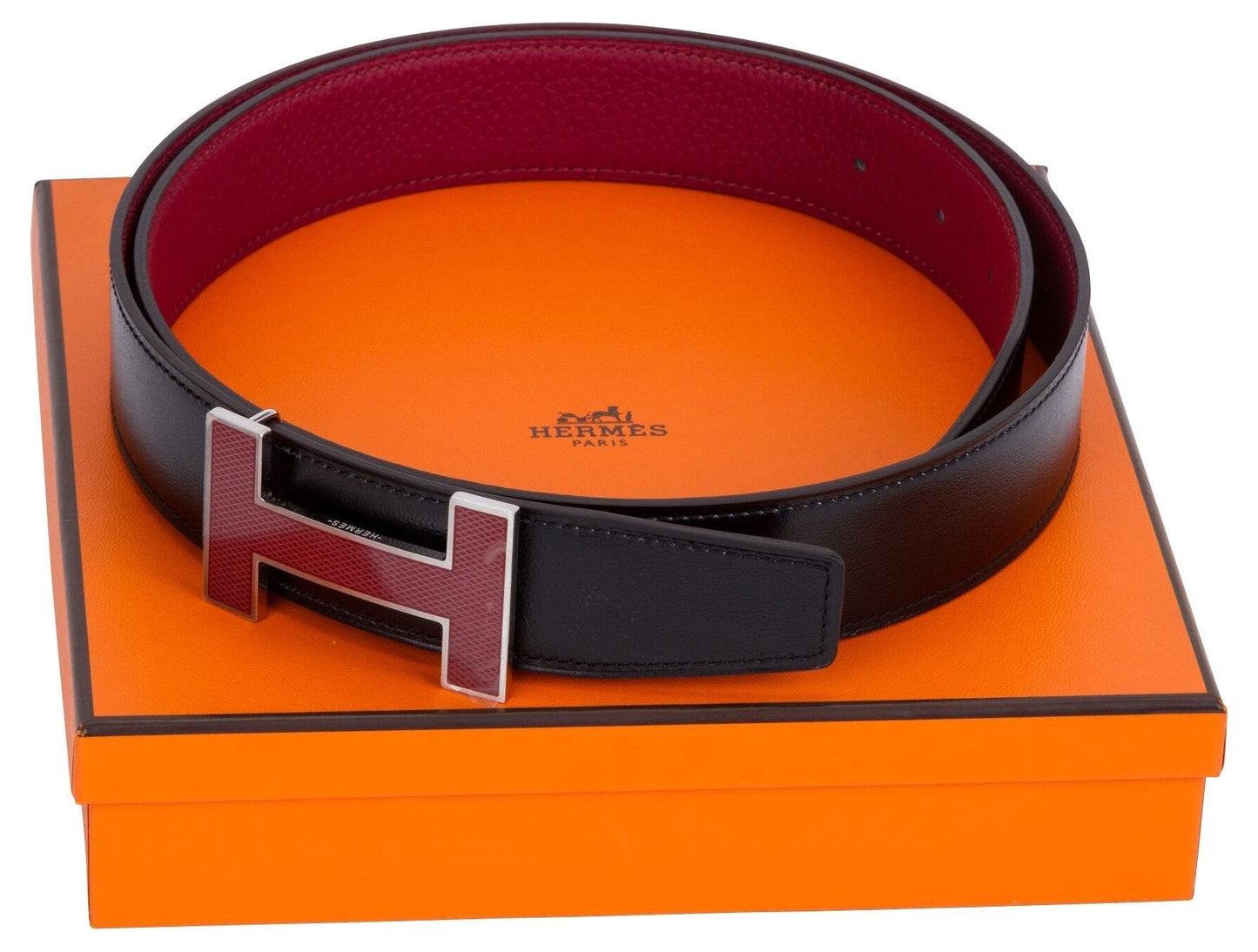 Hermes Black & Ruby  H Belt