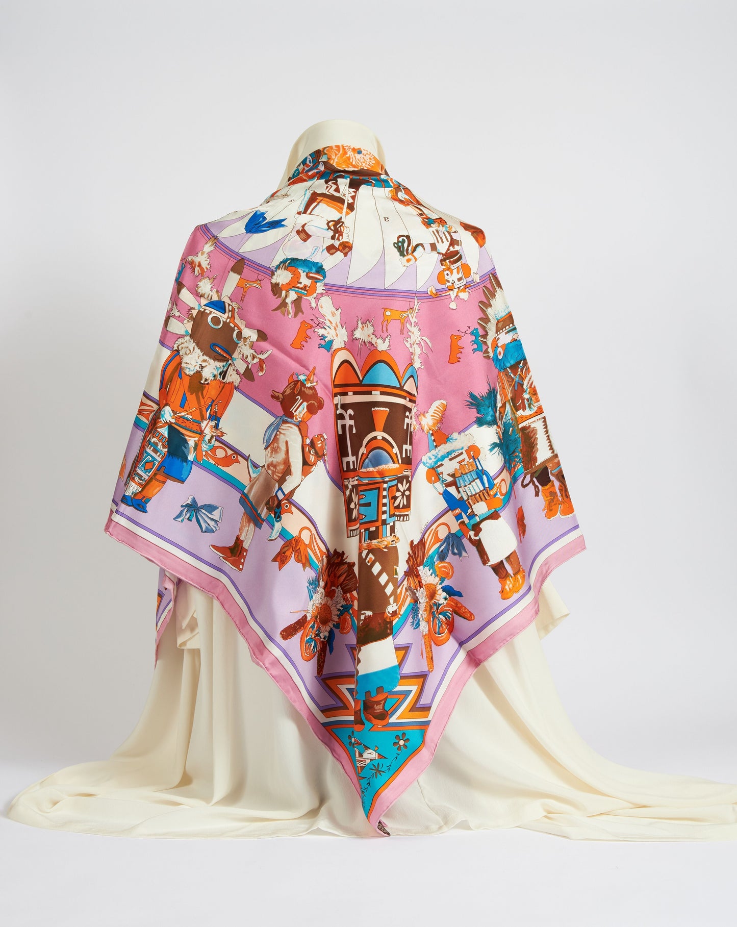 Hermes Chiffon Kachinas Shawl