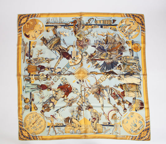Hermes Dances des Indiennes Scarf