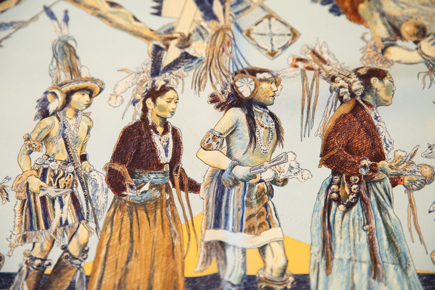 Hermes Dances des Indiennes Scarf