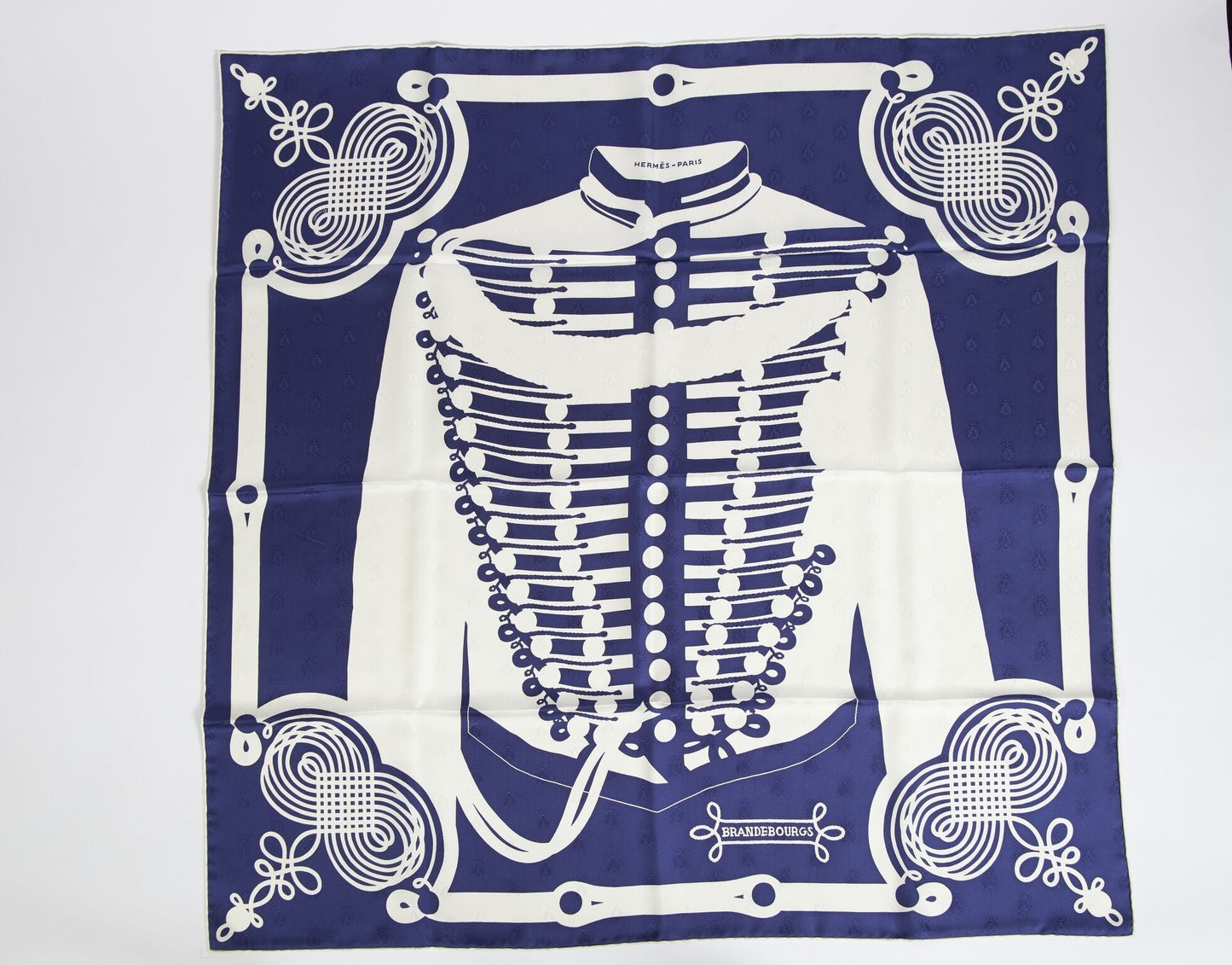 Hermes Lim.Ed. Purple Brandebourgs Scarf