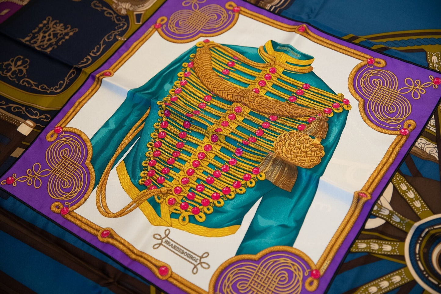 Hermes Carré Club Brandebourgs Scarf